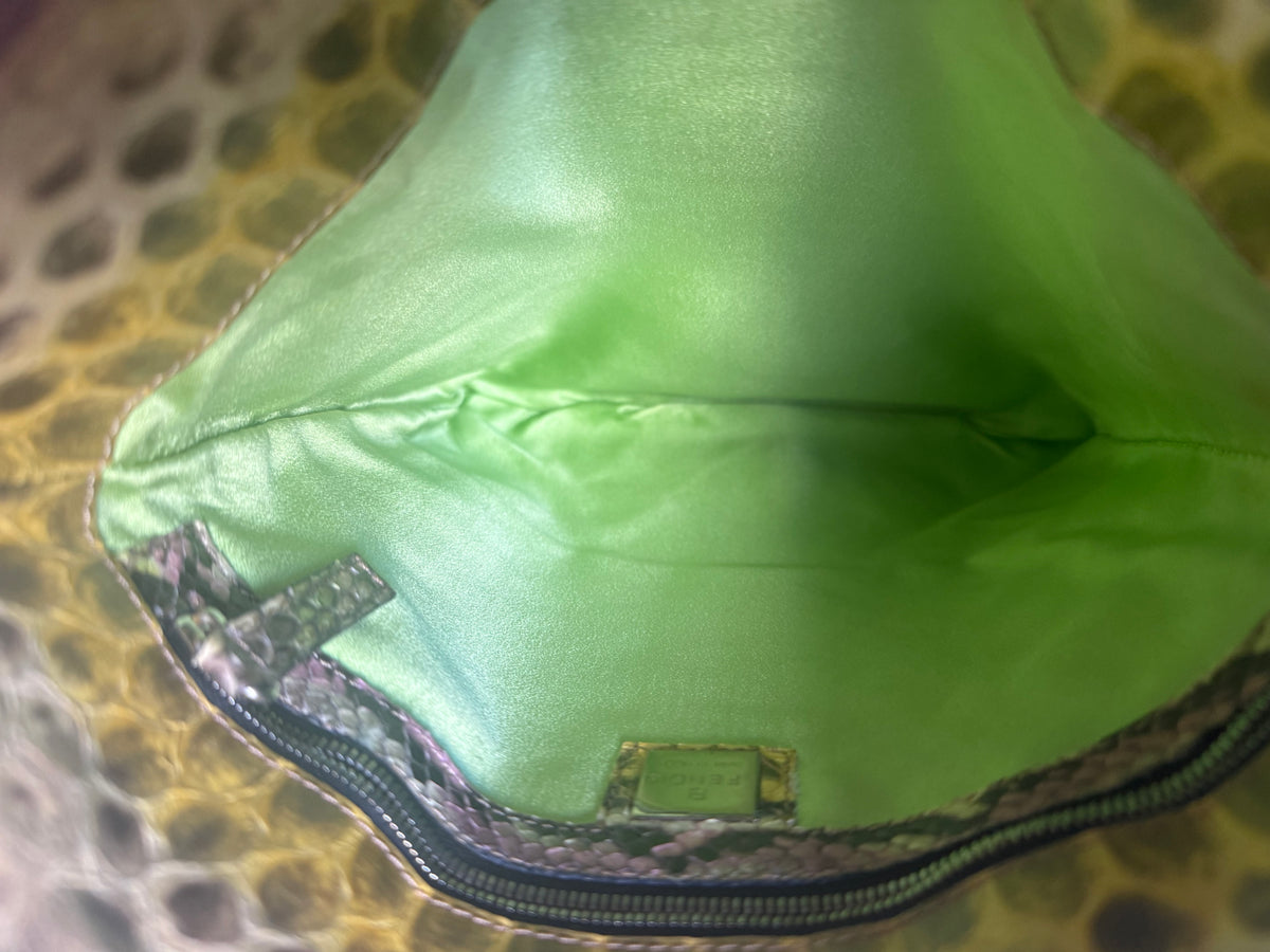 Fendi Vintage Python Mirror Tote