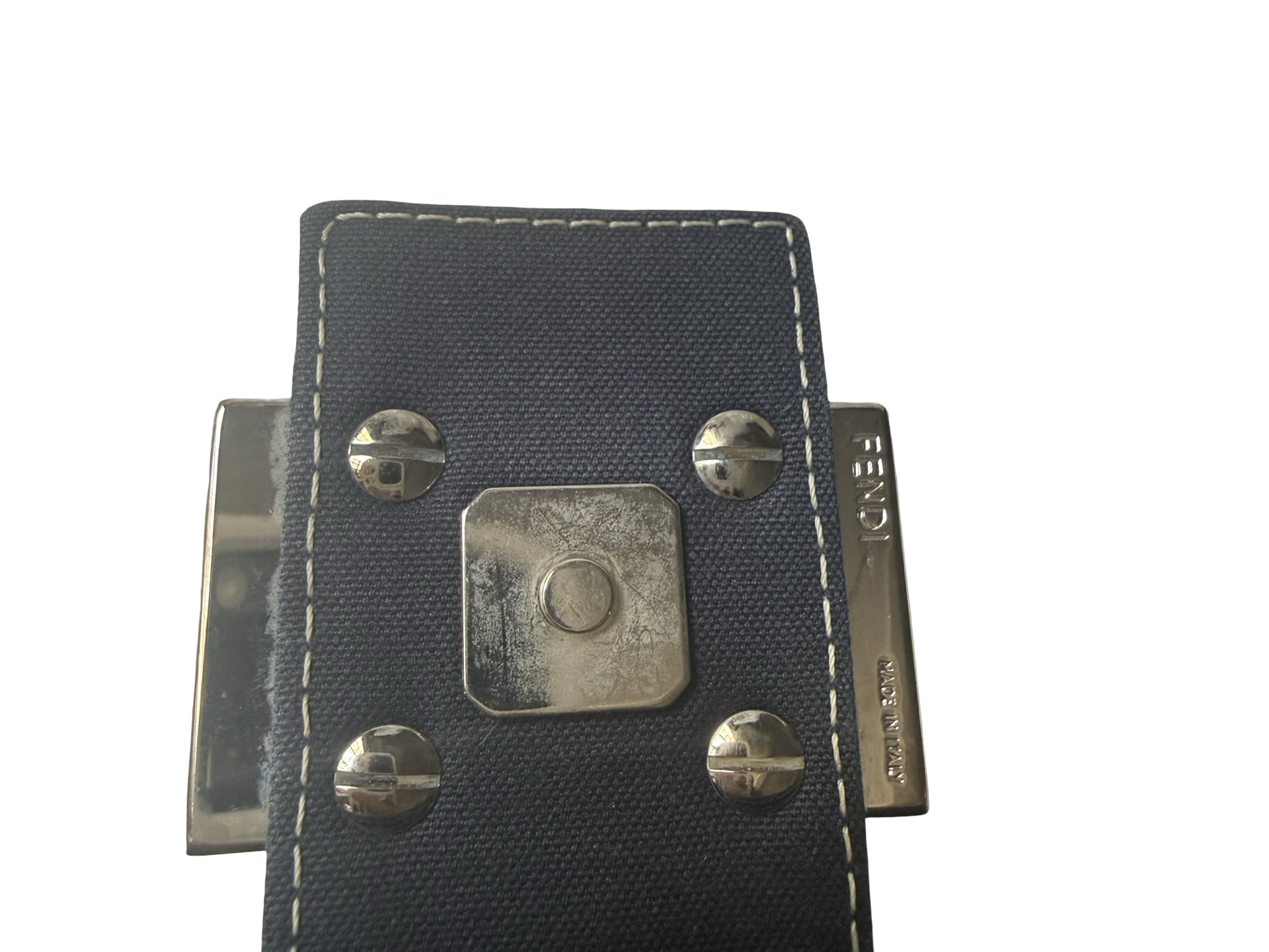 Fendi Mama Baguette Dark Rinse Canvas