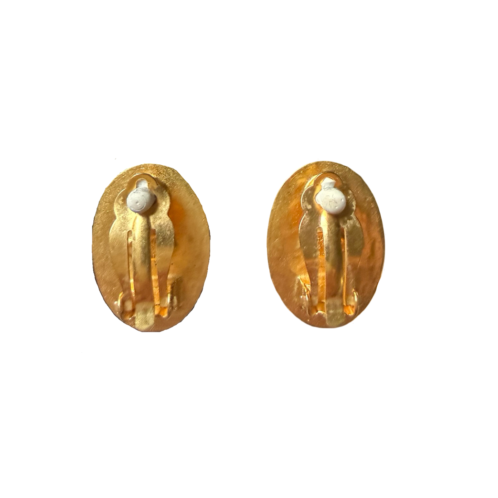 Chanel Vintage Tiger Eye Earrings