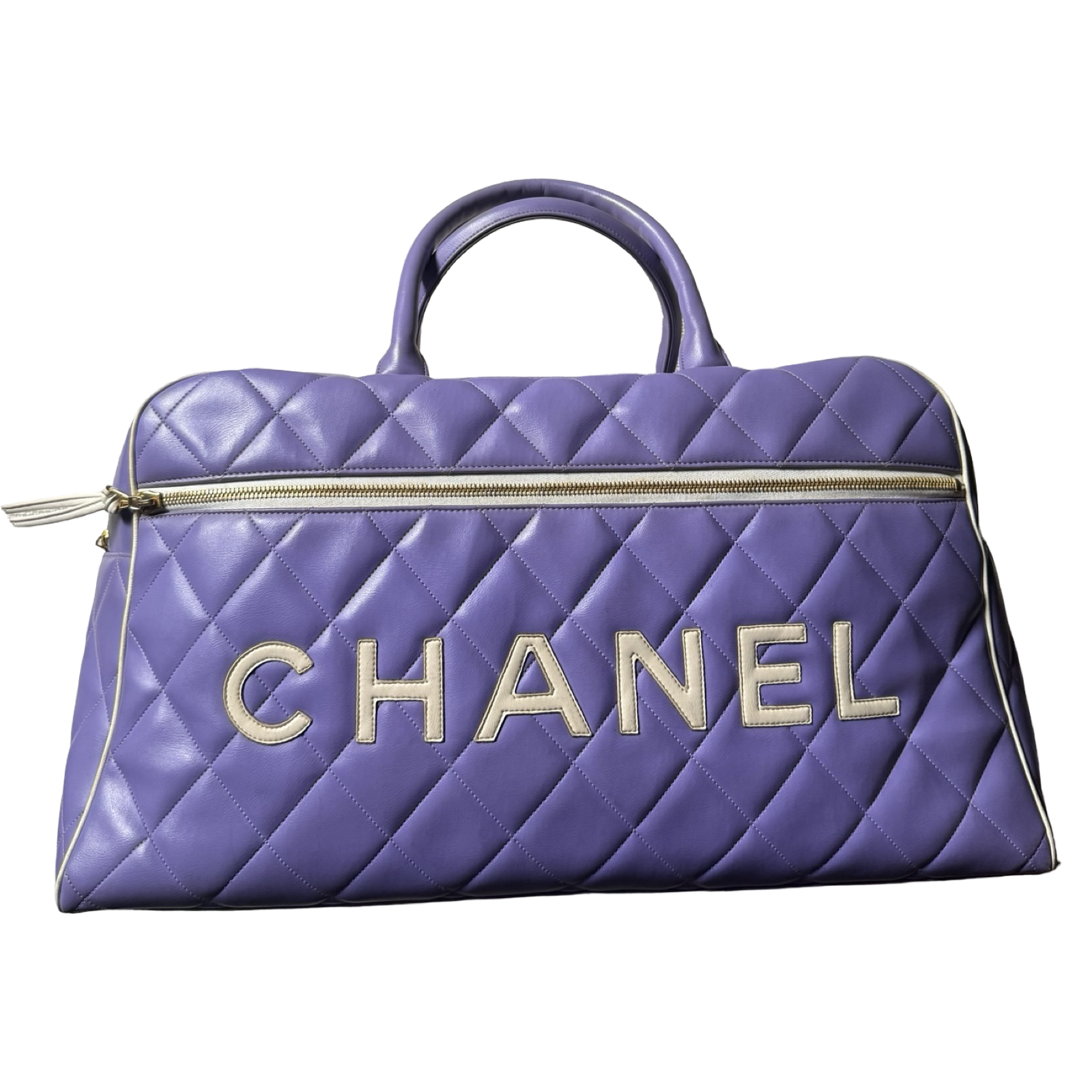 Chanel Vintage Matelassé Collector's Bowling Duffle