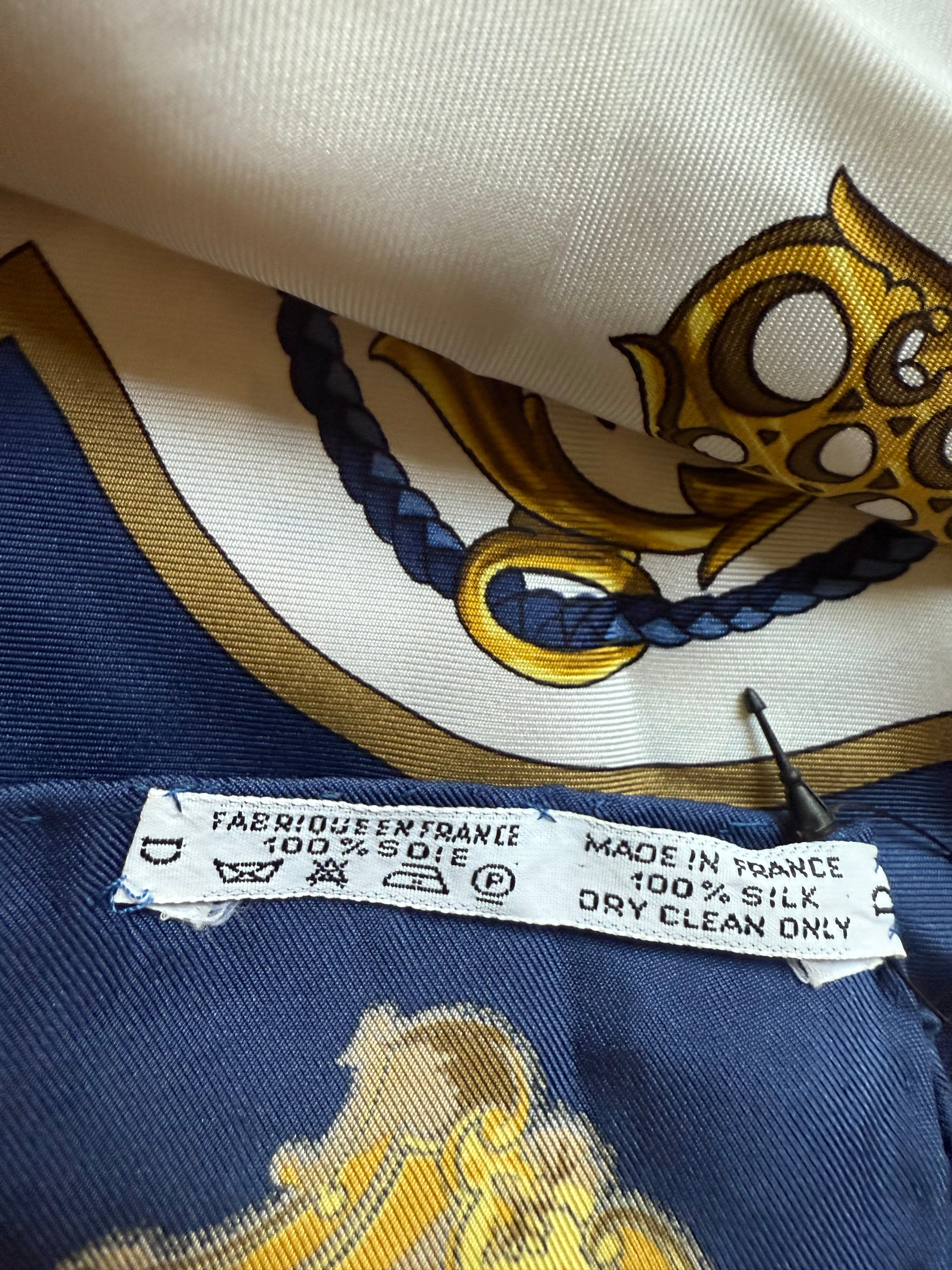 Hermès Les Clés Silk Scarf