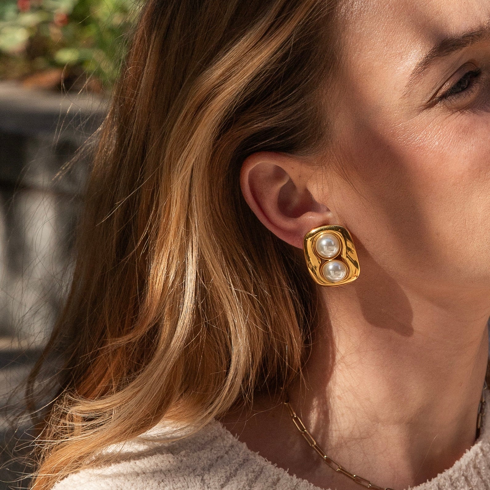 Gucci Vintage Pearl Earrings