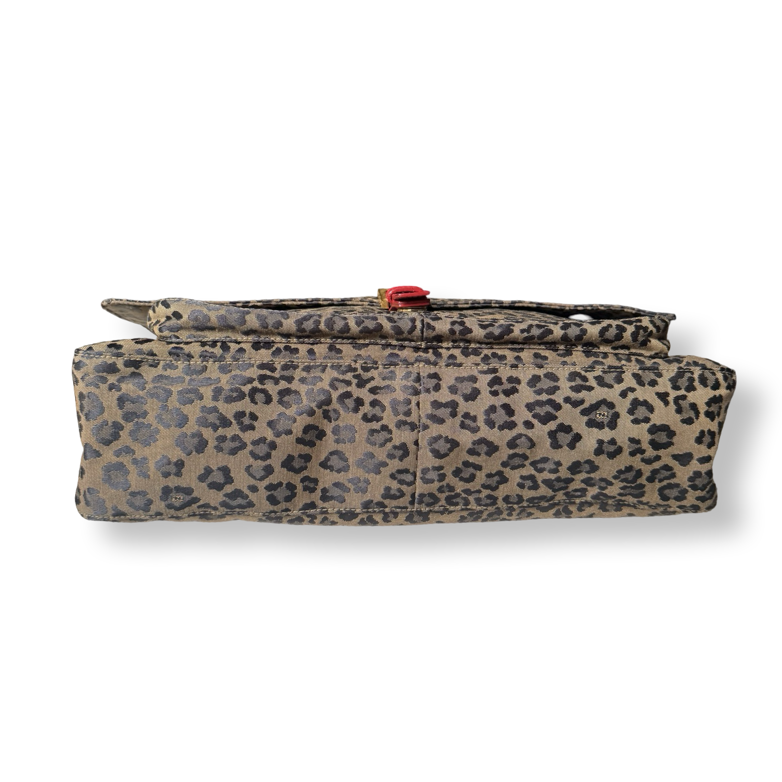 Fendi Vintage Leopard Messenger Bag