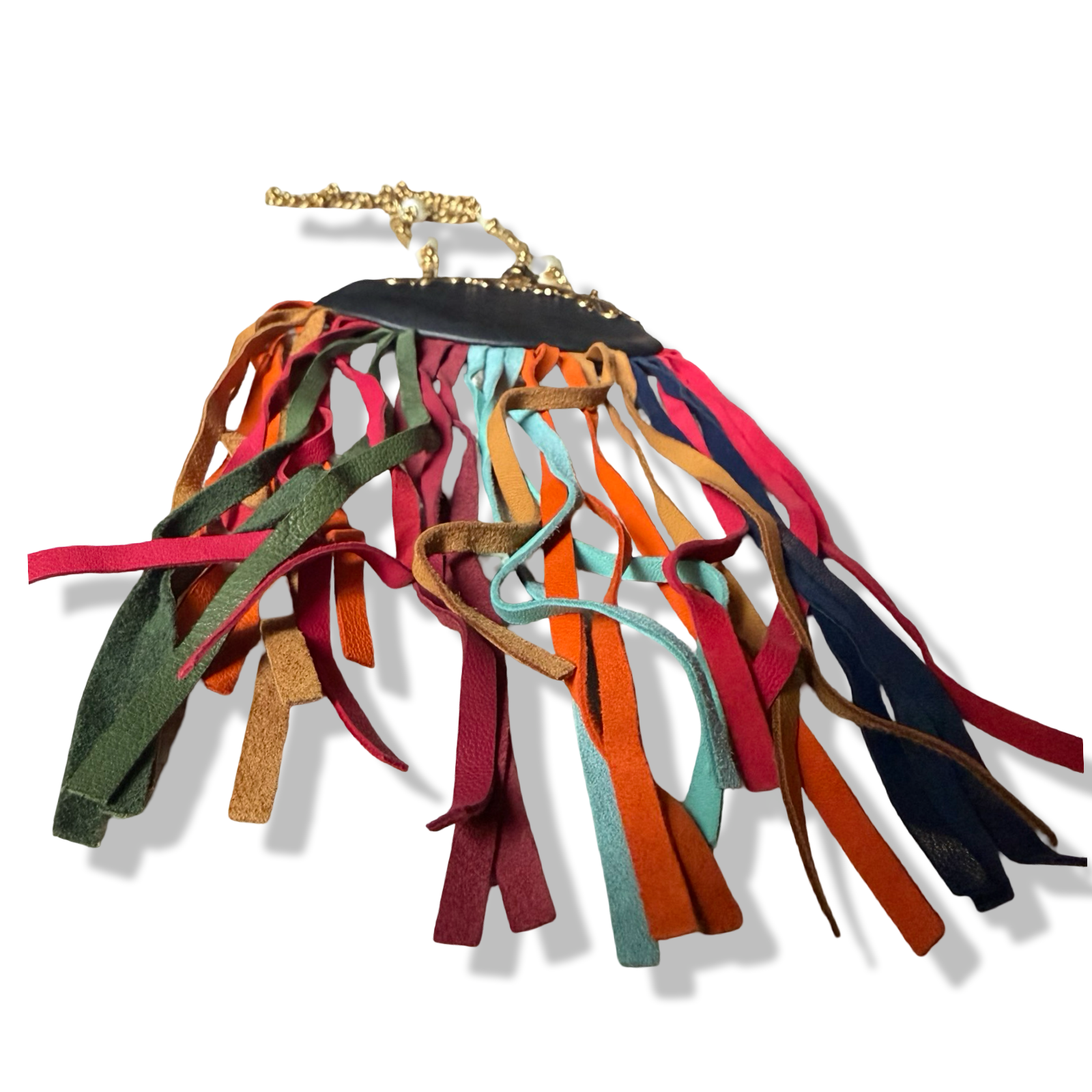 Gucci Aimalier Fringe Frame Bag