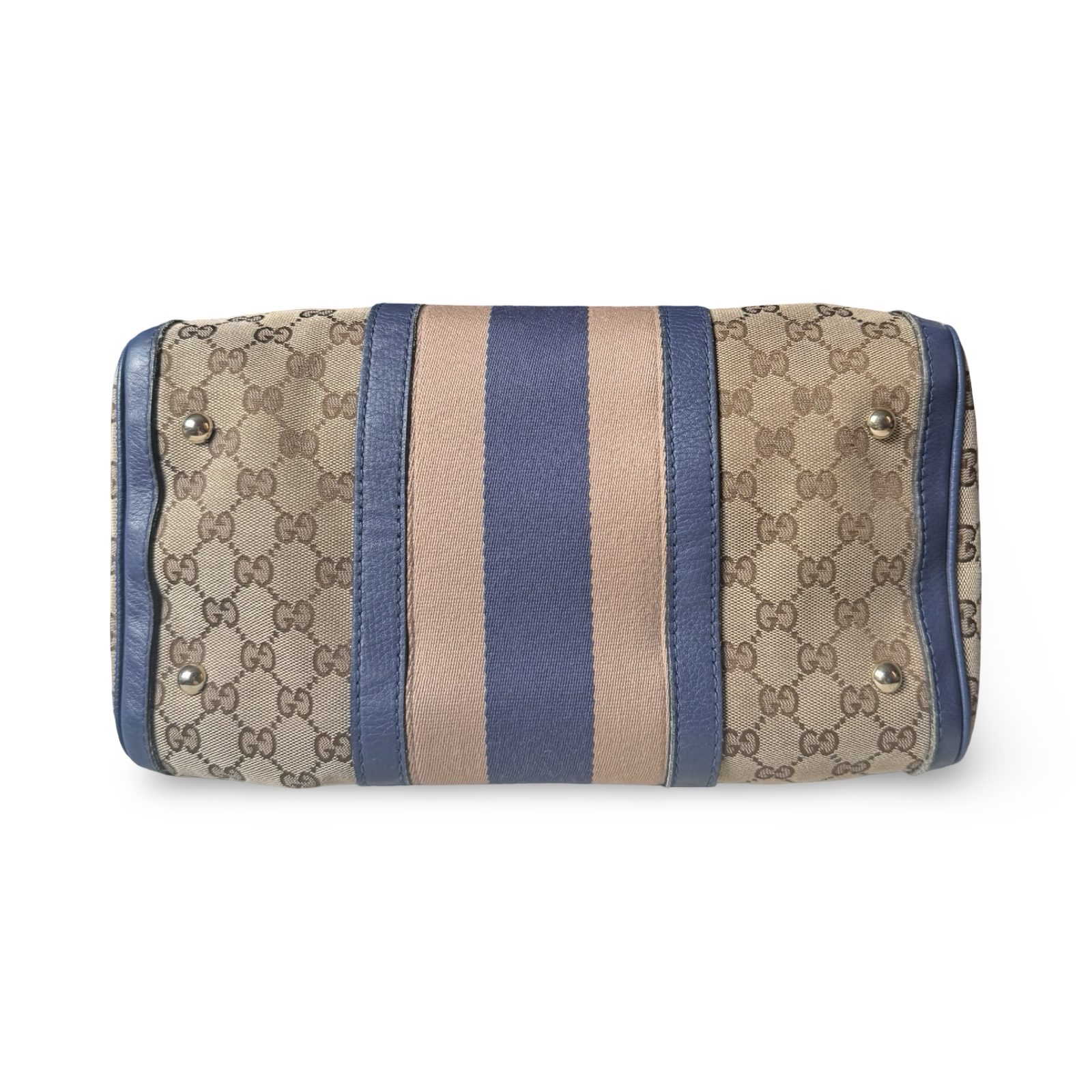 Gucci Web Boston Bag Medium Satchel