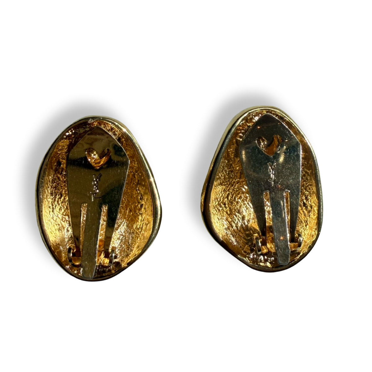 Yves Saint Laurent Vintage Pebble Earrings