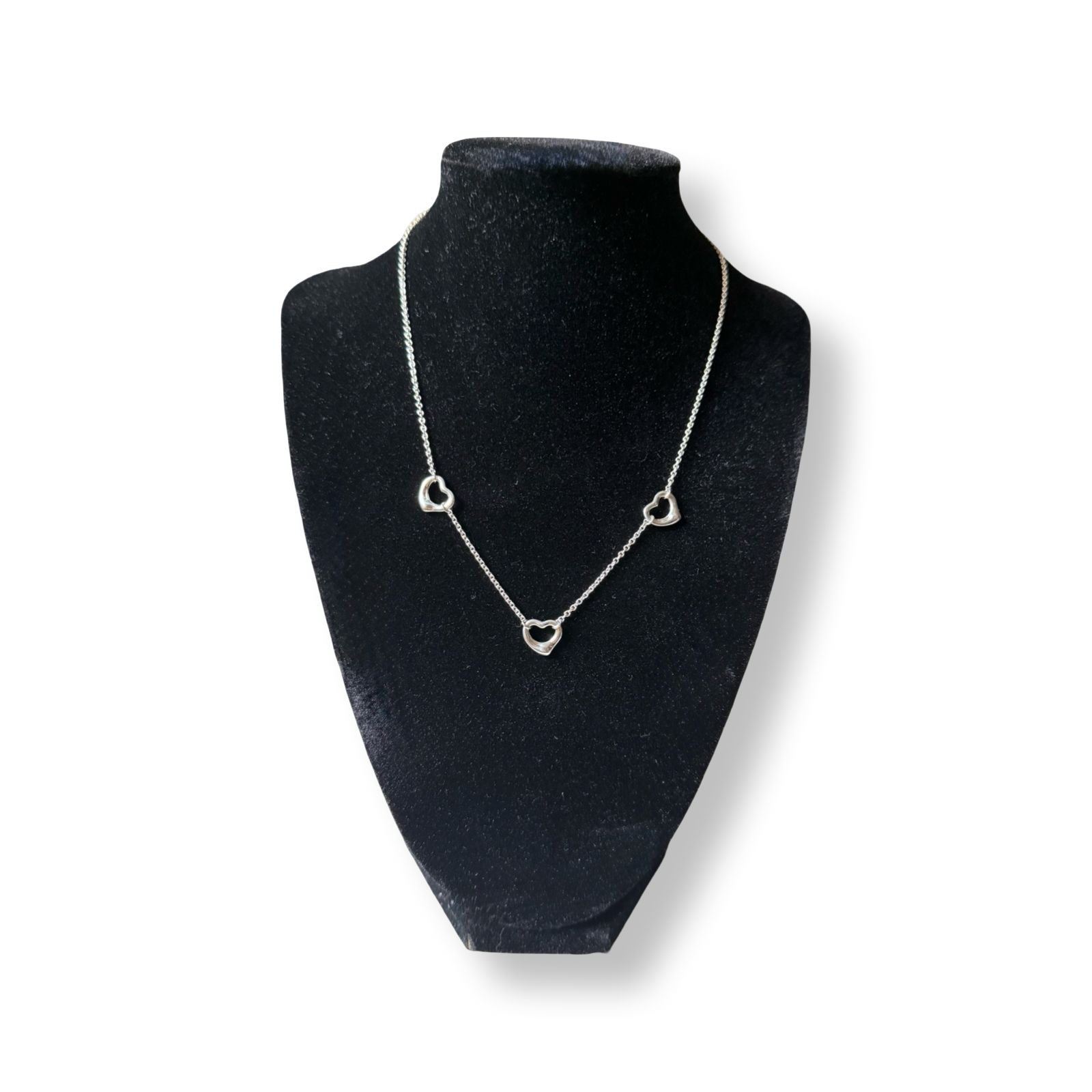 Tiffany & Co. Triple Open Heart Necklace