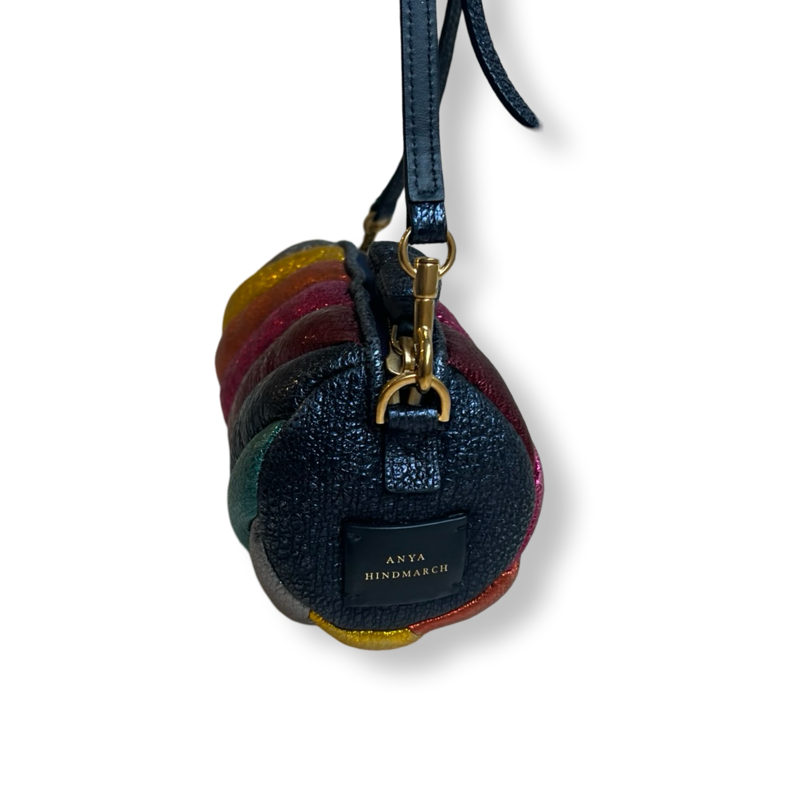 Anya Hindmarch Rainbow leather metallic shoulder bag multicolor