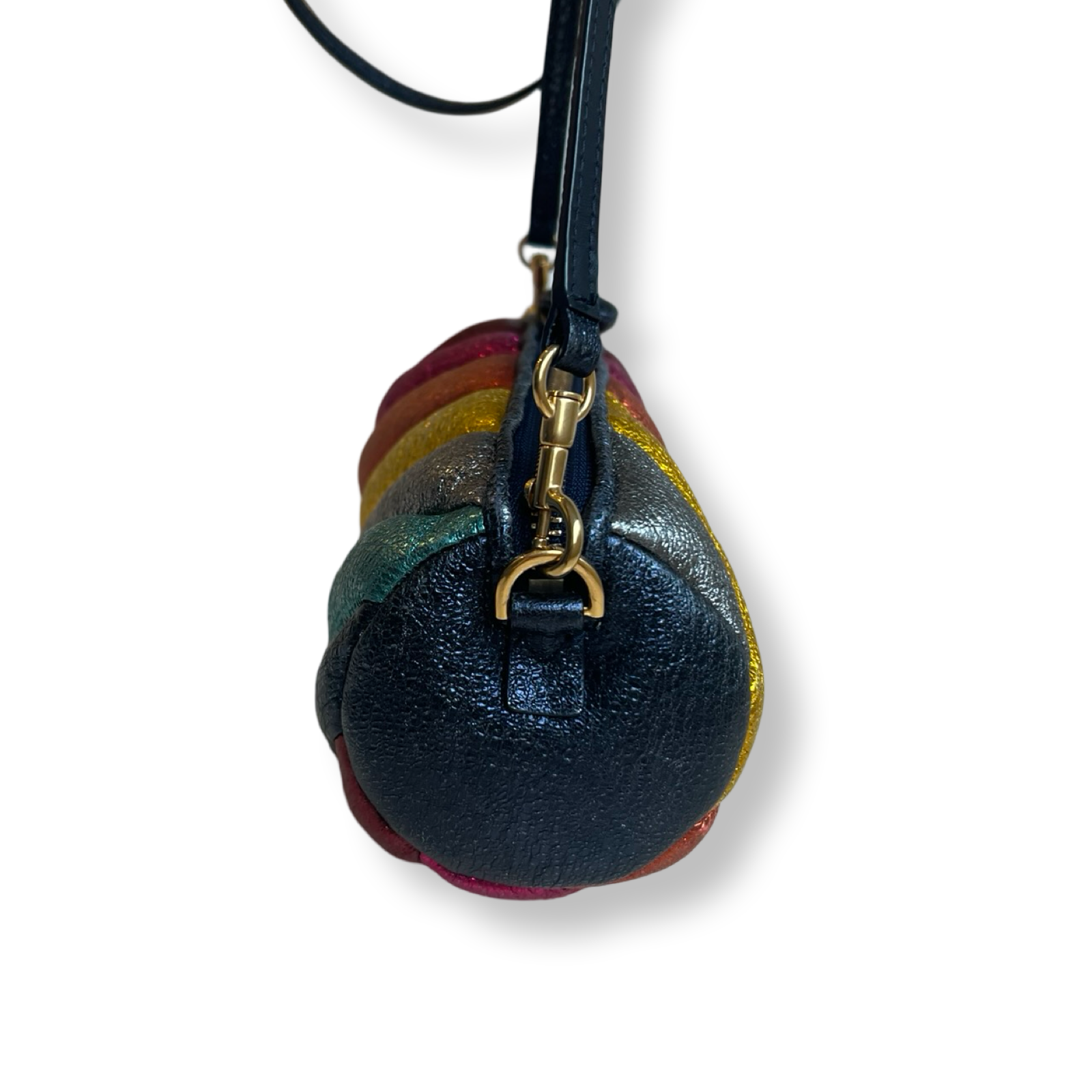 Anya Hindmarch Rainbow Colored Leather sparkly bag