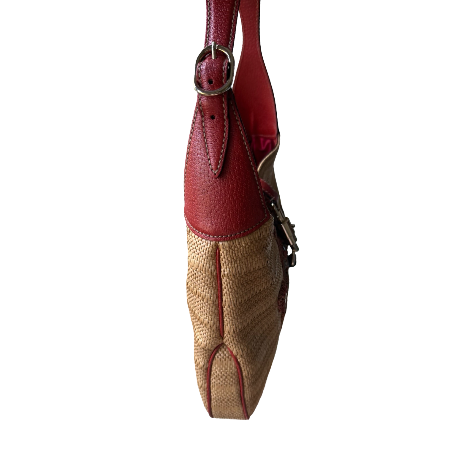 Gucci Limited Edition Jackie Embroidered Raffia Hobo