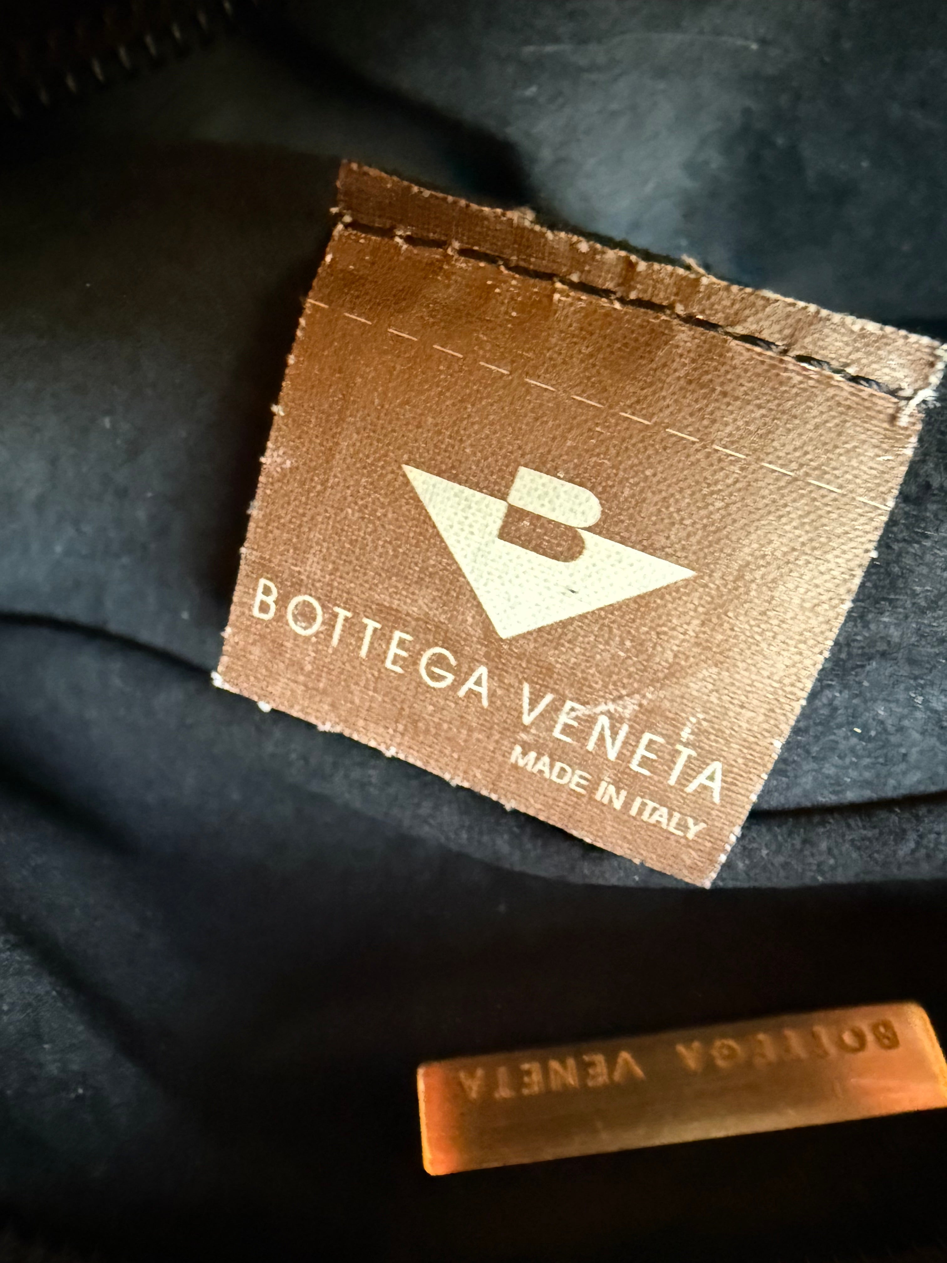 Bottega Veneta 1980s authentic vintage Black Leather Bag