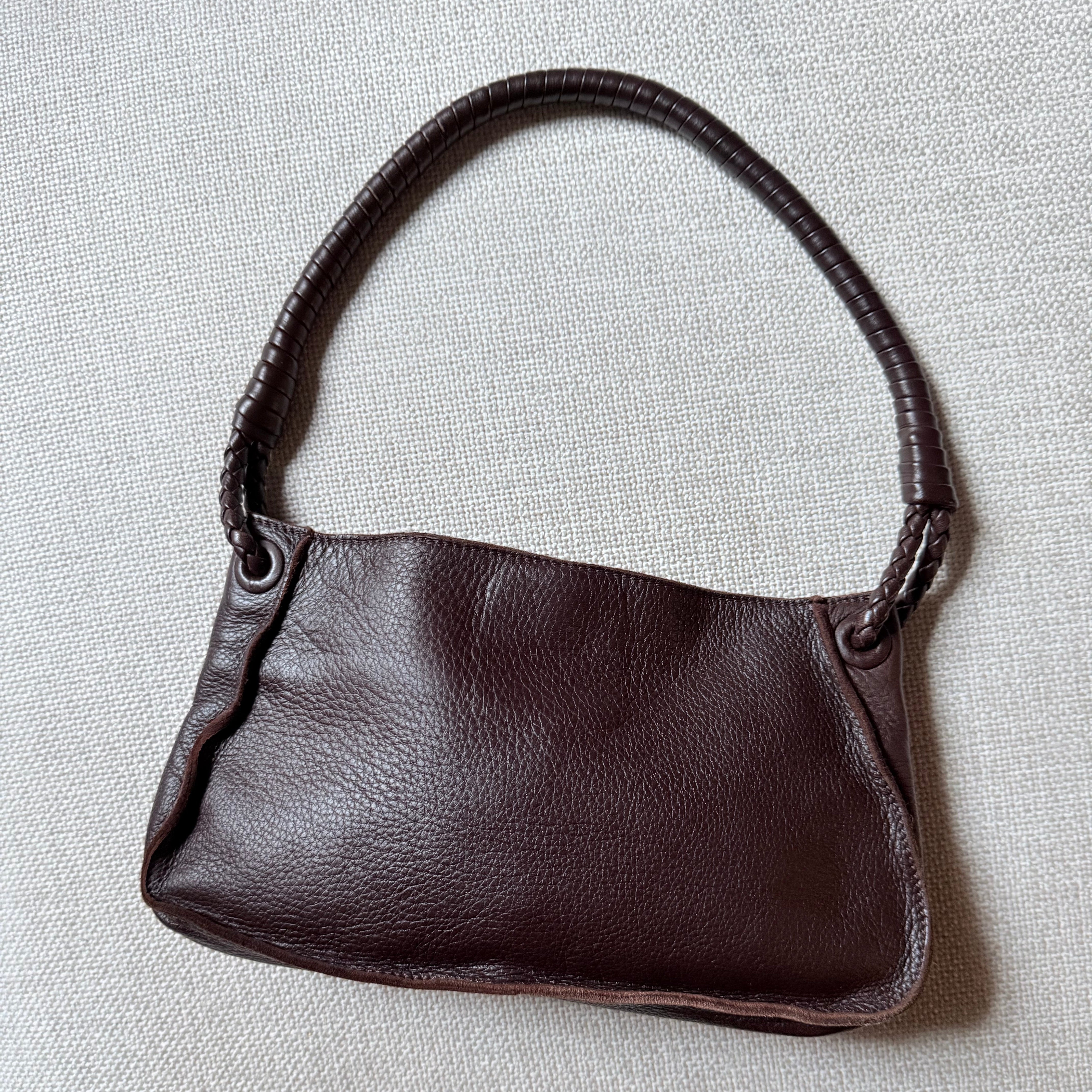 Bottega Veneta Vintage Brown leather hobo Shoulder bag authentic