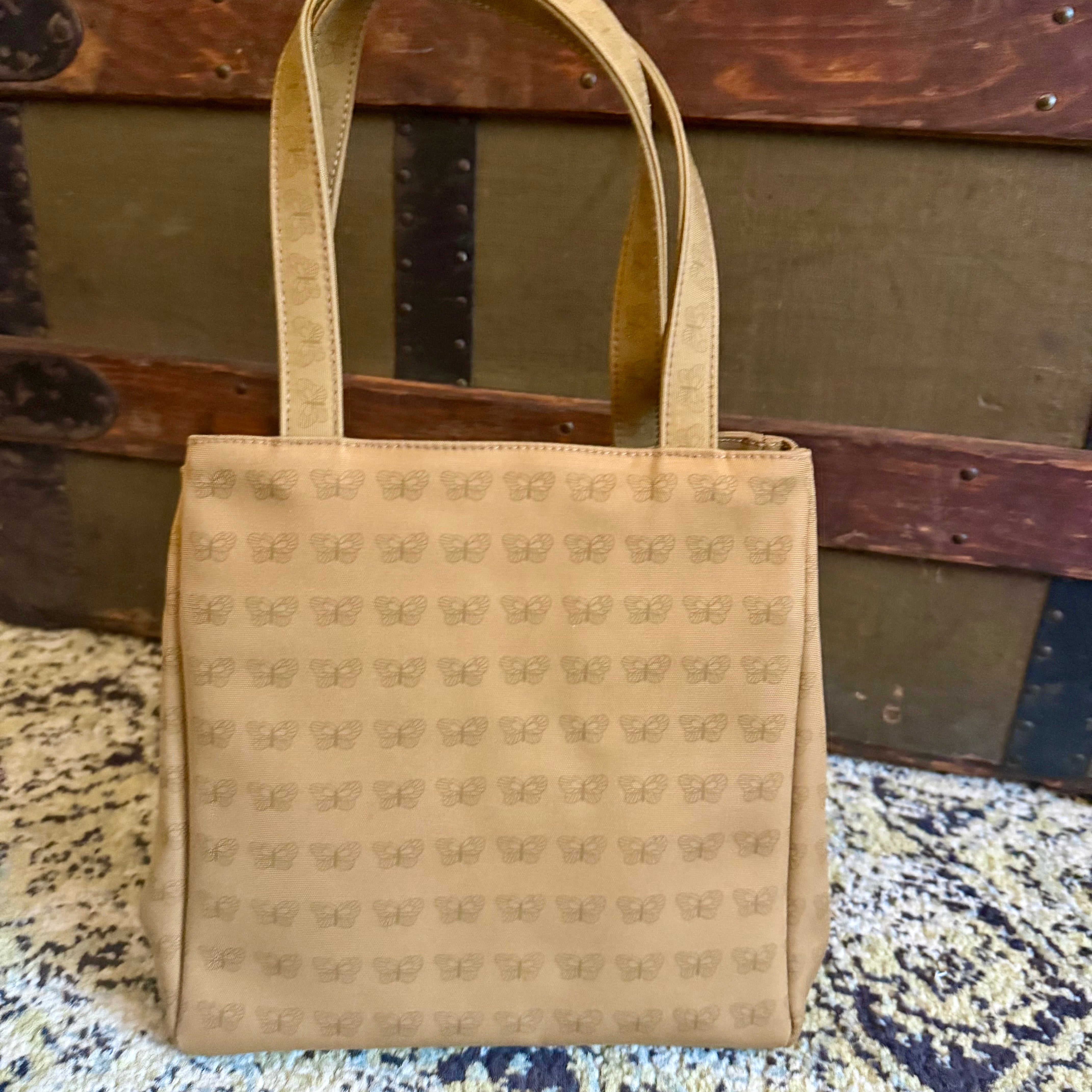 Bottega Veneta Vintage Canvas Butterfly Tote