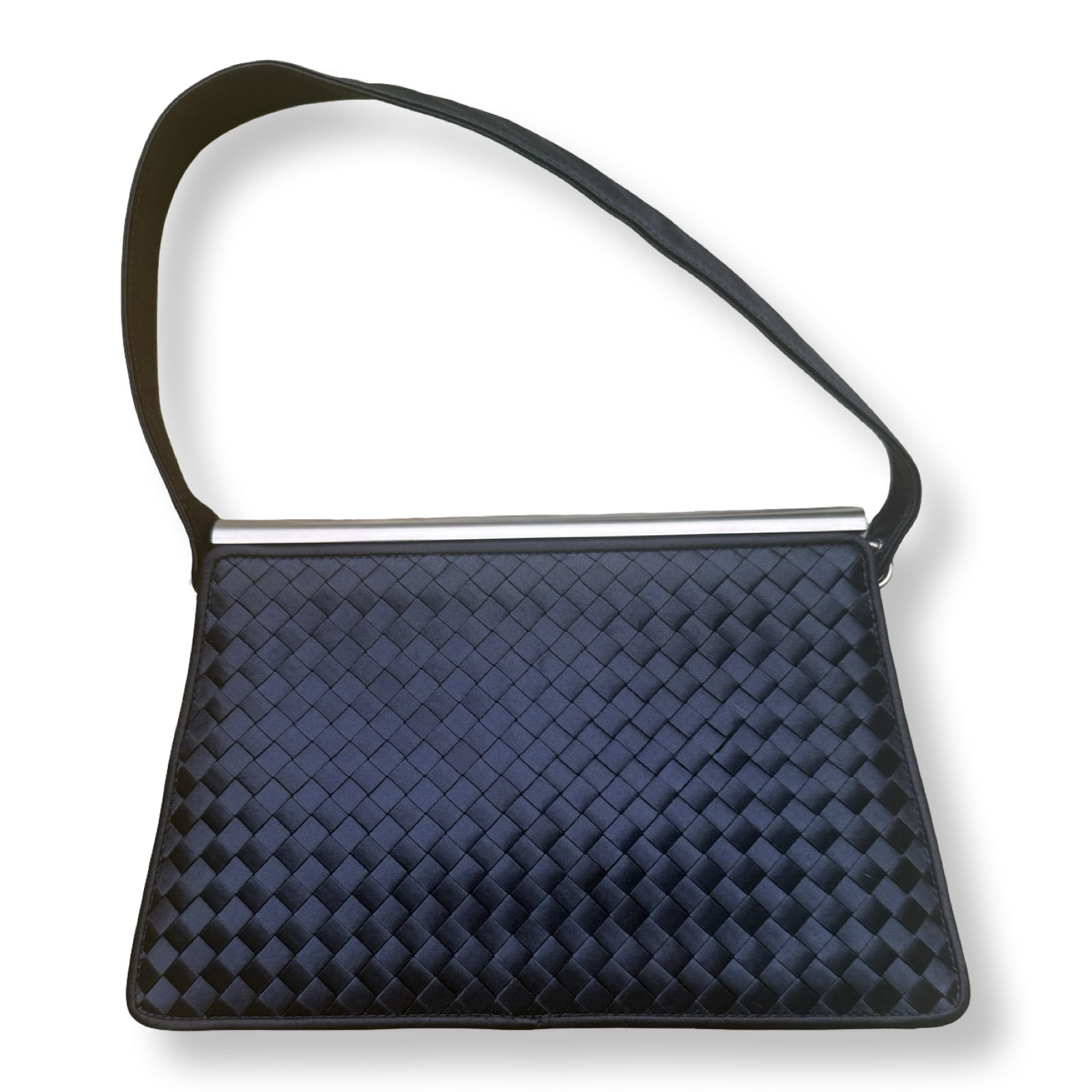 Bottega Veneta Vintage Intrecciato Satin Purse