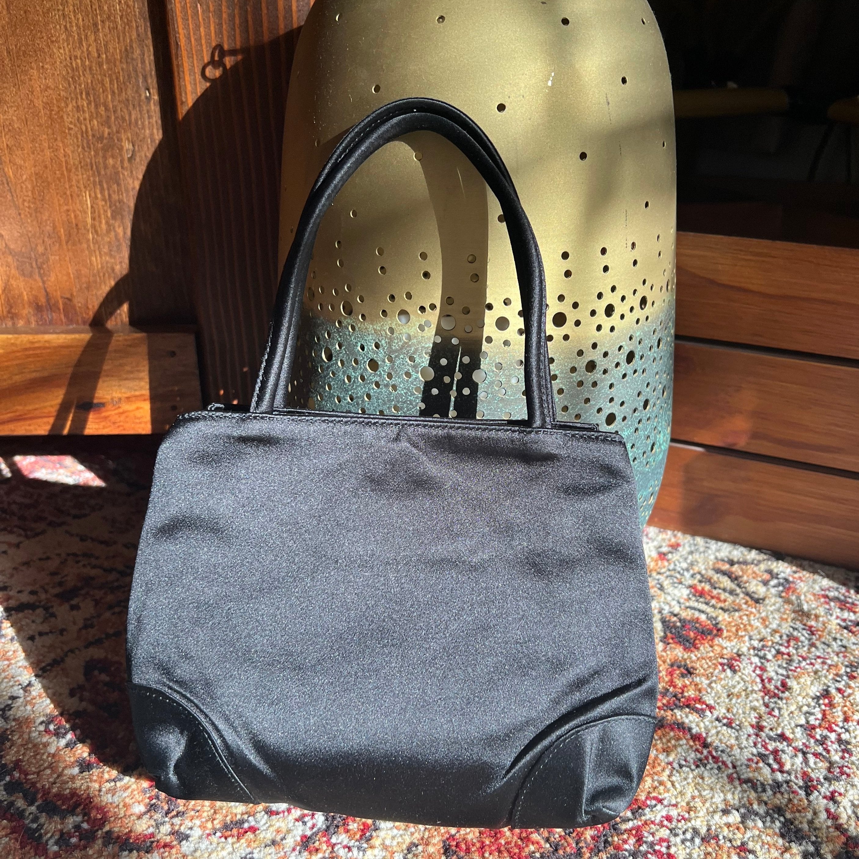 Bottega Veneta Satin Evening Purse Vintage 90s