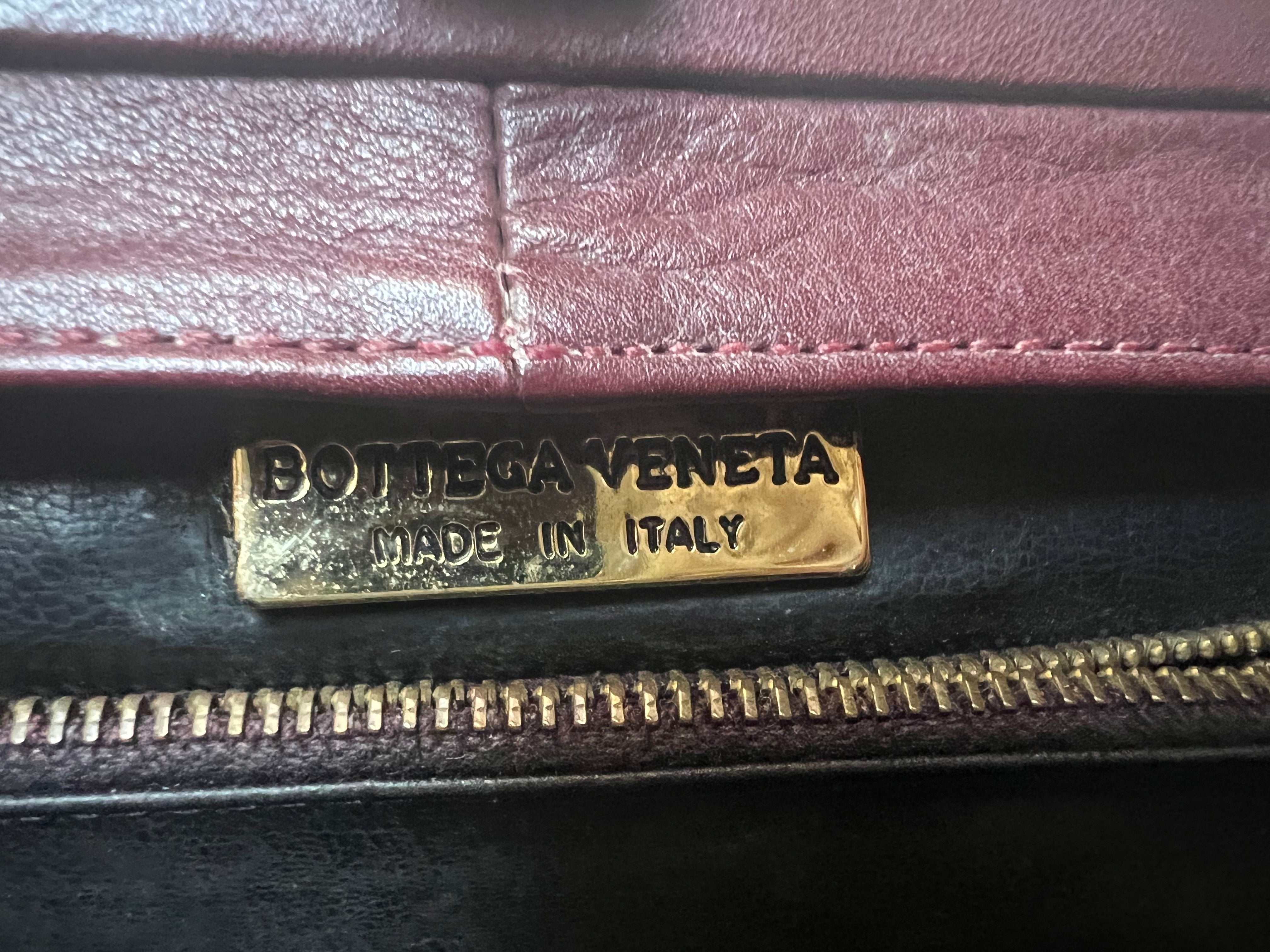 Bottega Veneta retro leather red two way Bag