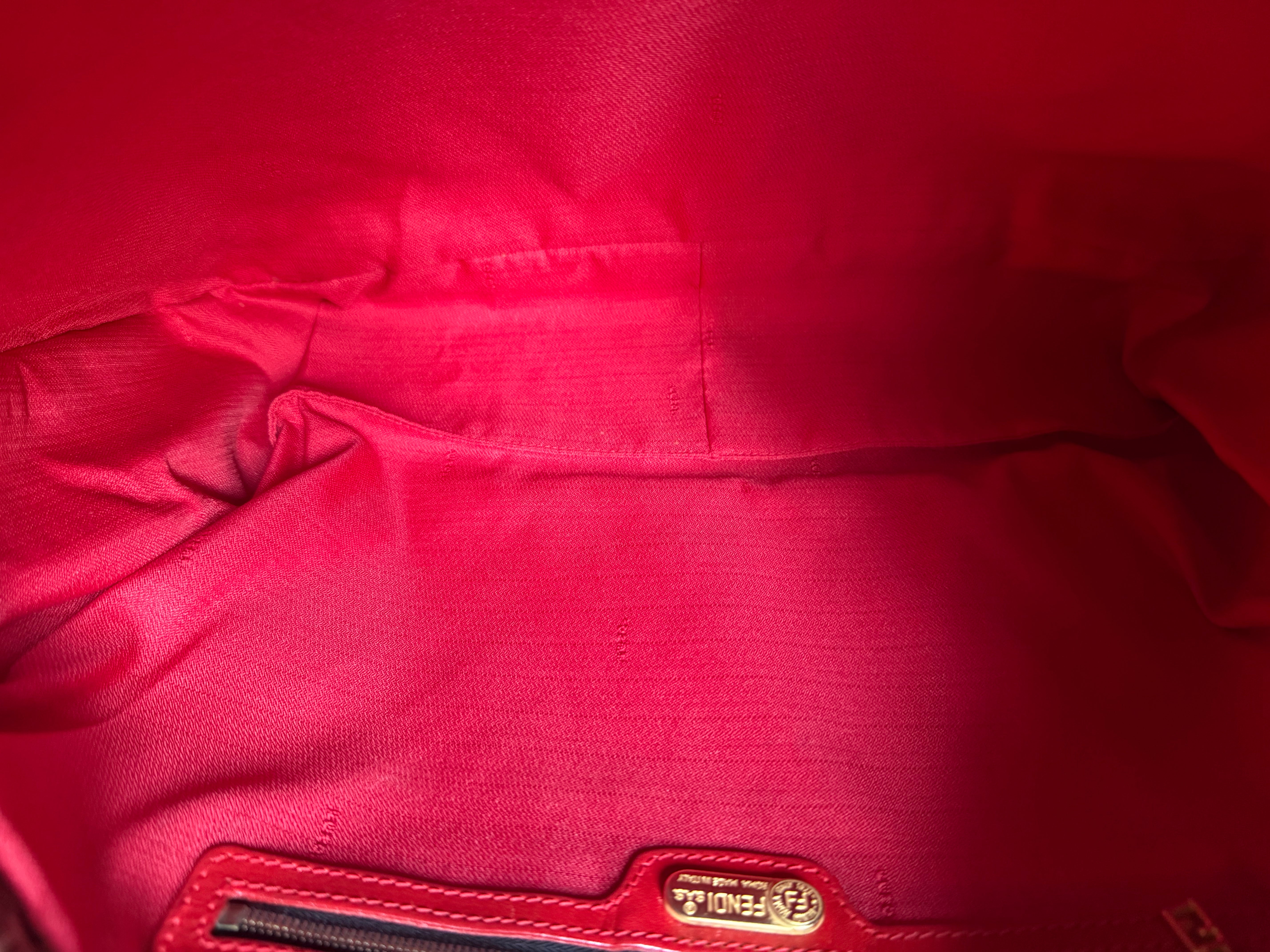 Fendi Vintage Leopard Messenger Bag