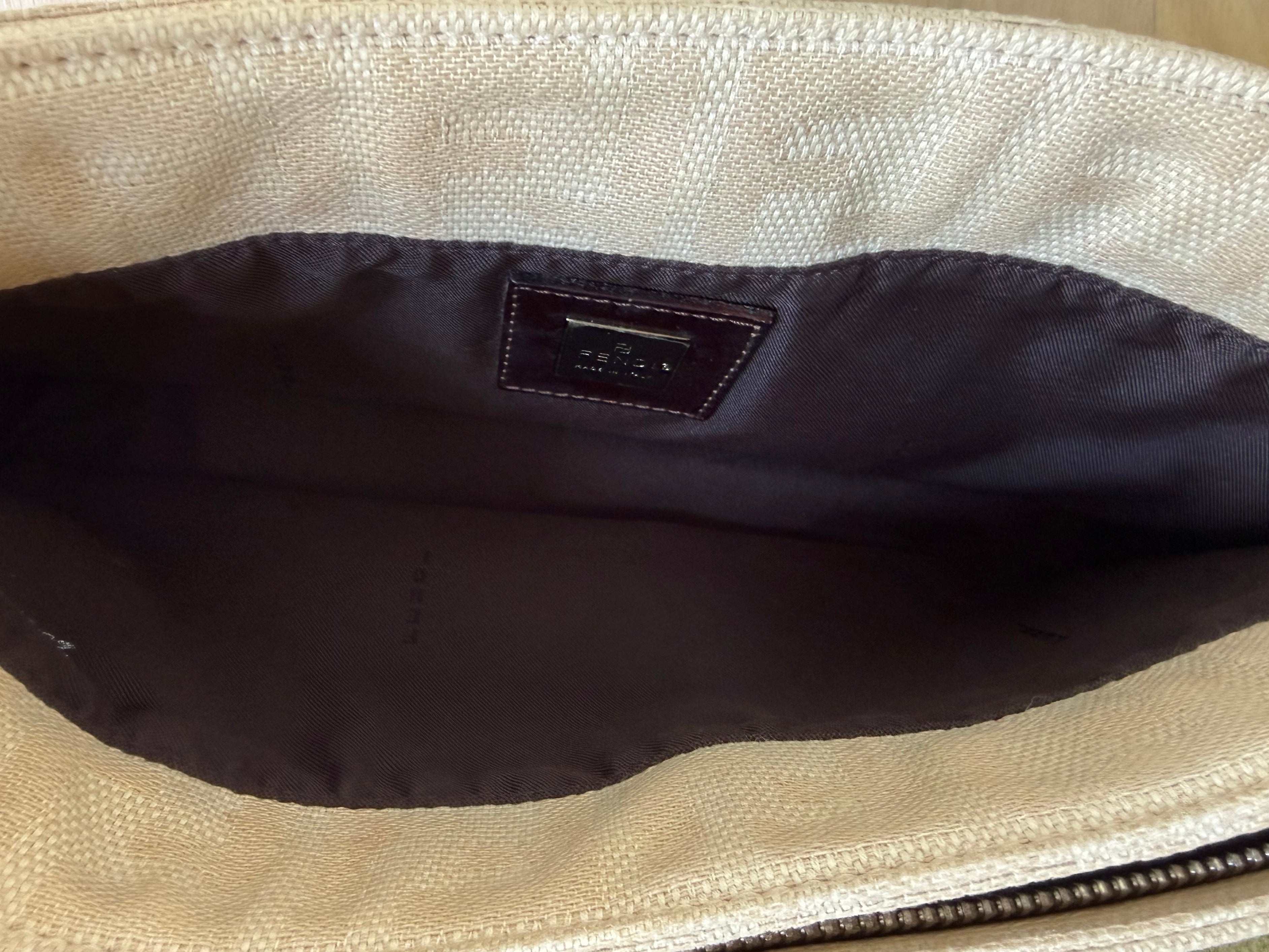 Fendi Vintage Zucca Shoulder Bag Small