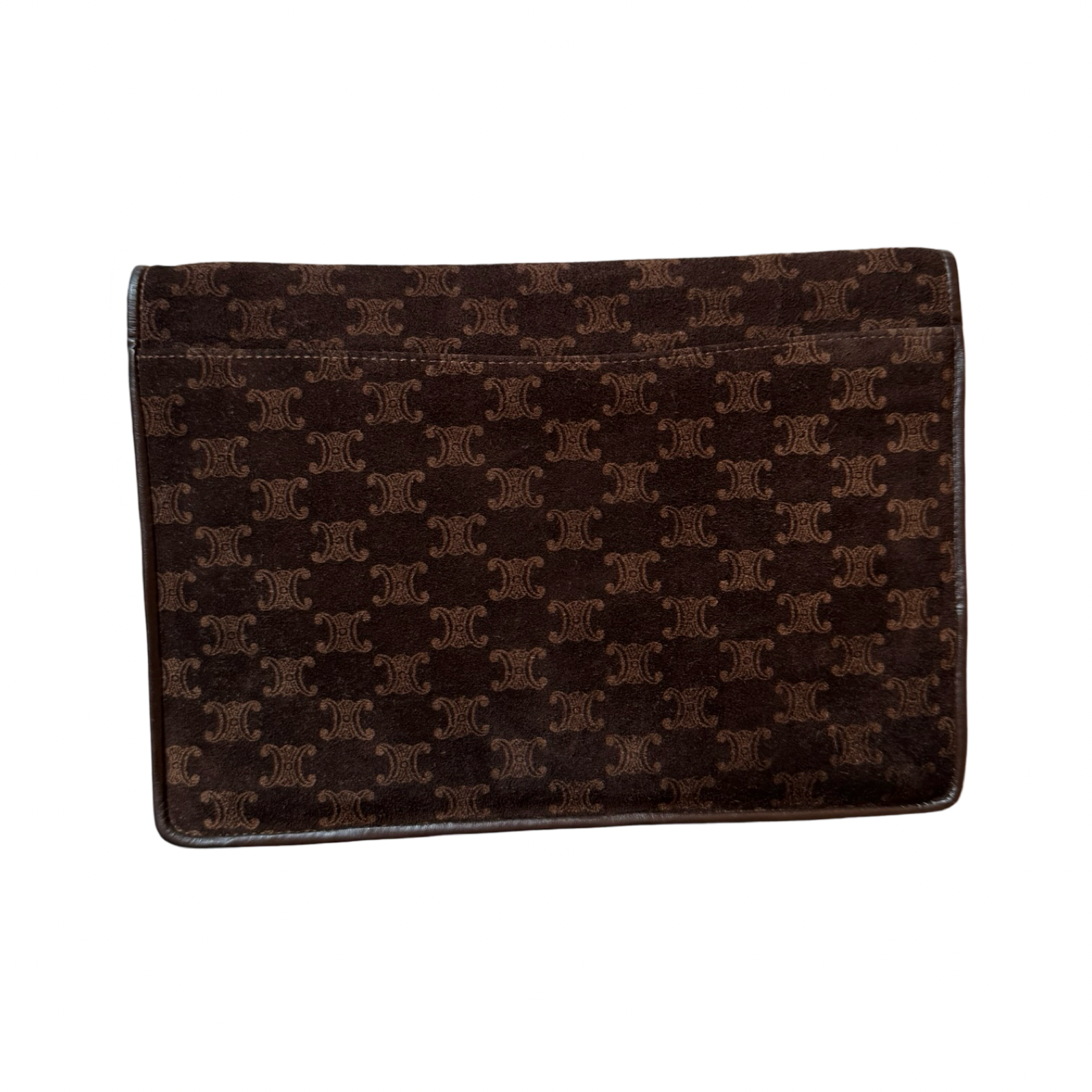 Celine Macadam Vintage Suede Clutch