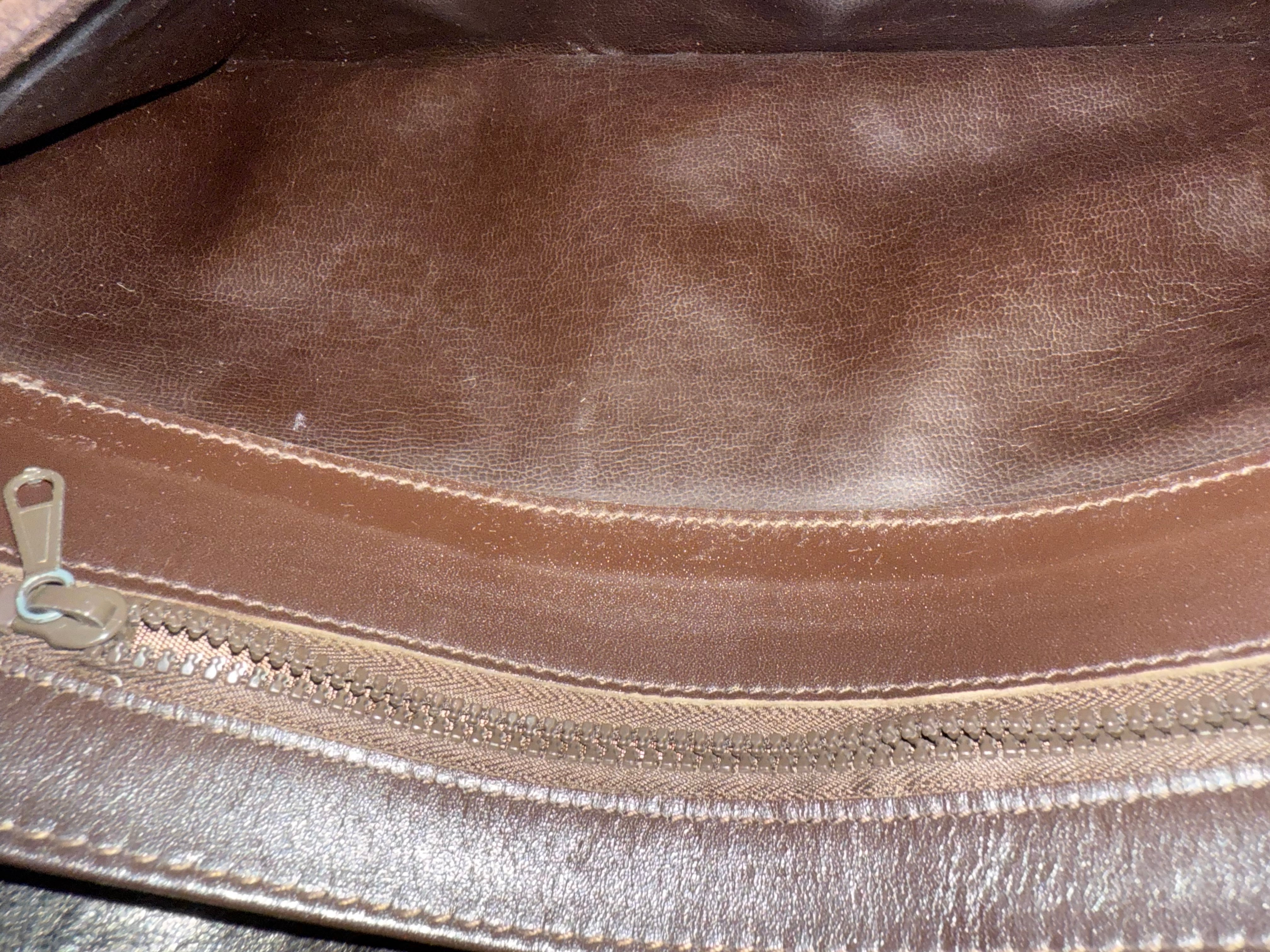 Old Celine Vintage 60s Macadam Brown Suede & leather bag