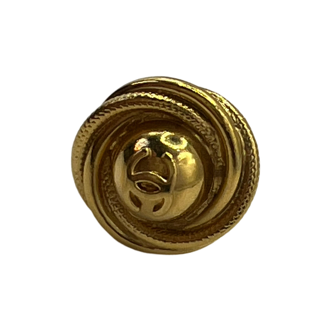 chanel vintage cooc mark earrings gold