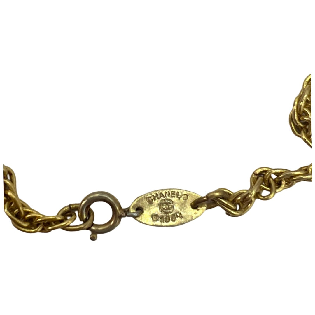 Vintage Chanel Gold Choker 1980s