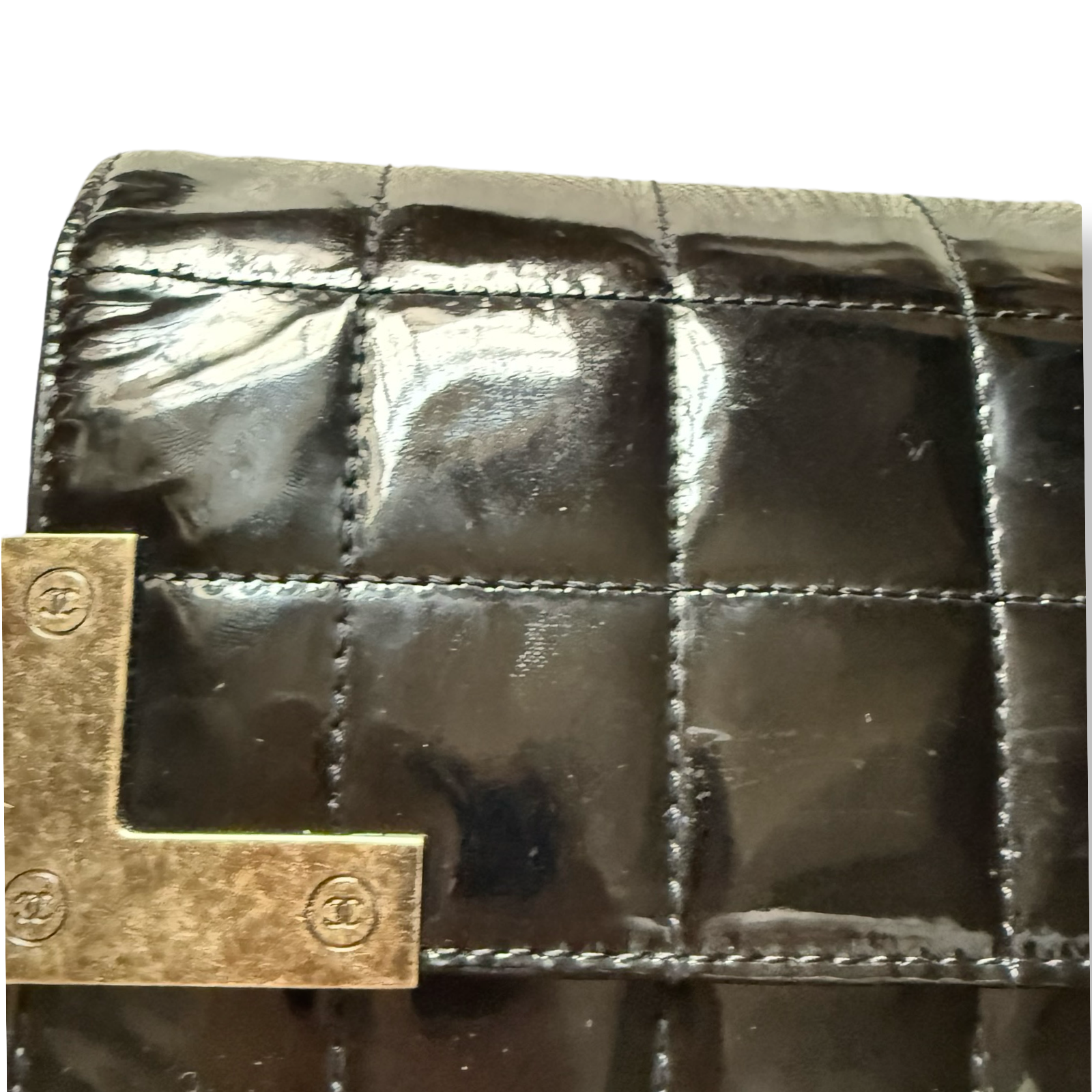 Chanel Vintage oversized clutch bag retro 00s