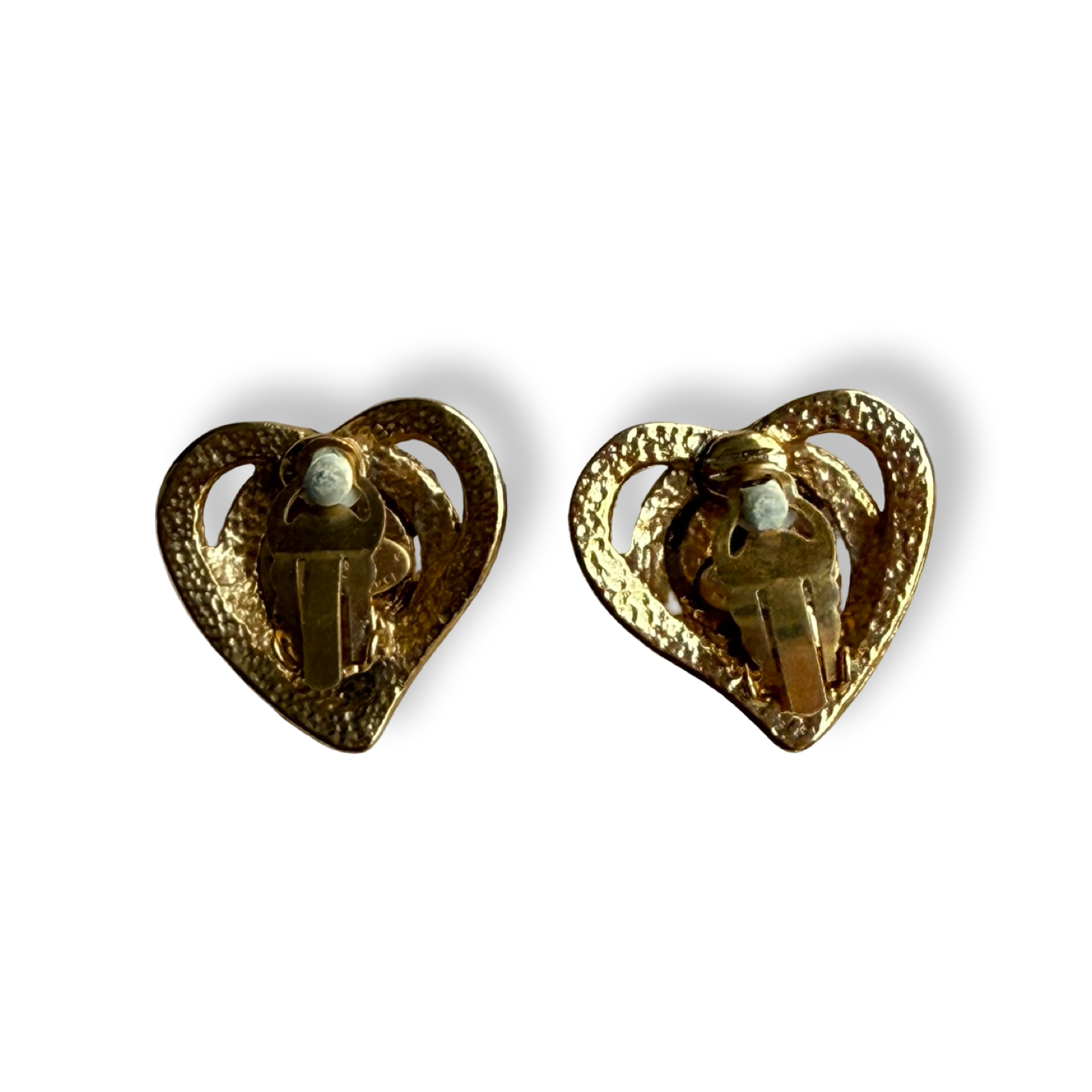 Chanel Vintage Barbie Heart Earrings