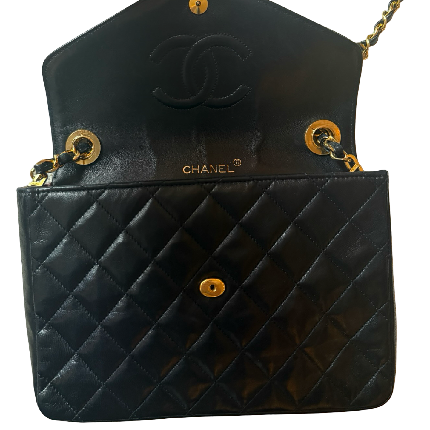 Chanel Vintage Crystal Embellished Classic Flap