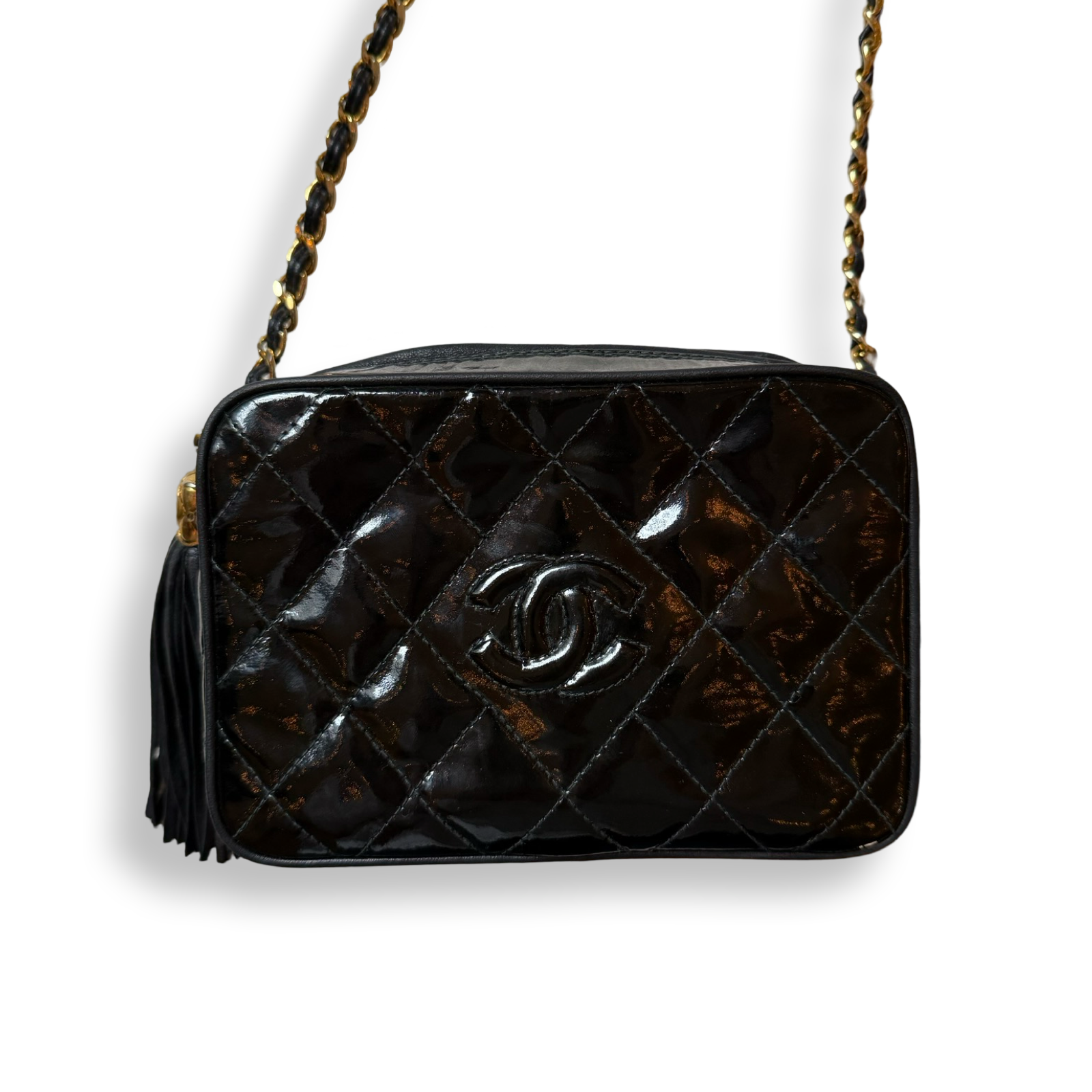 Chanel Patent Leather Camera Bag Mini