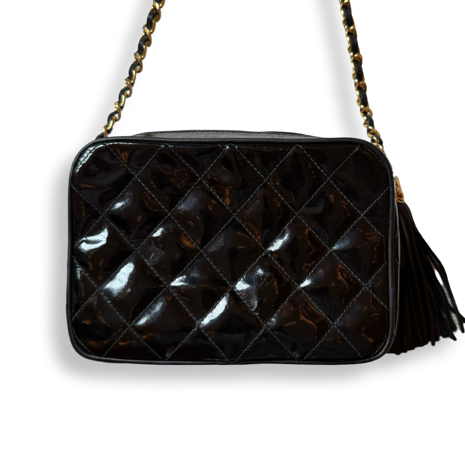 Chanel_Vintage_Camera_Bag_Patent Leather 90s Black