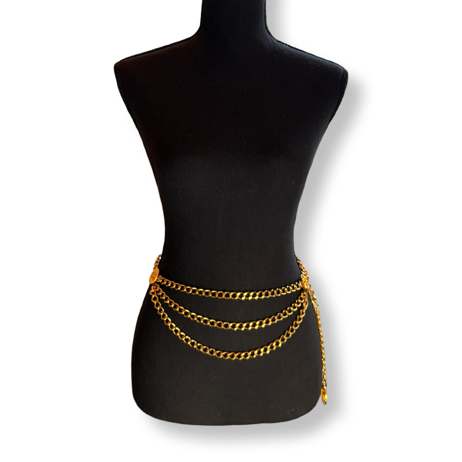 Chanel_Vintage_Chain_Belt_Gold_Triple authentic 1980s