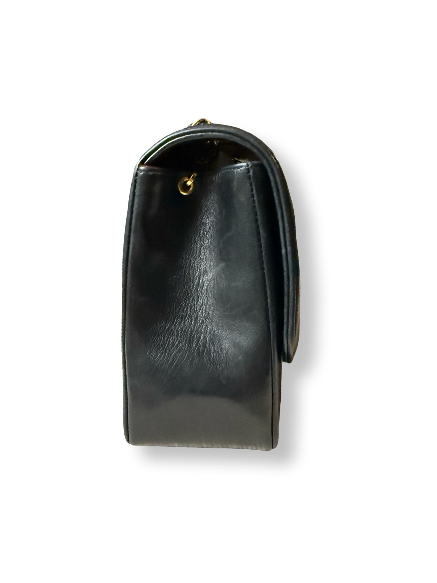 Chanel vintage 90s Diana flap bag black lambskin classic flap gold hardware authentic