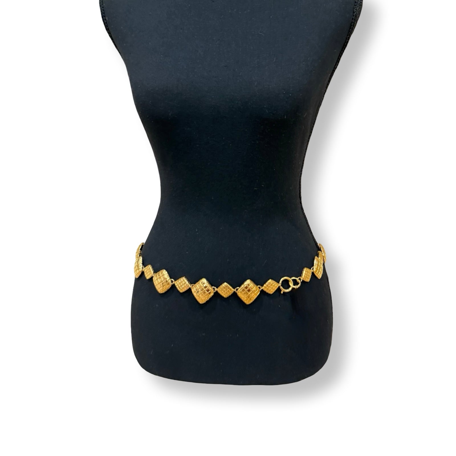 Chanel Vintage Matelasse Chain Belt