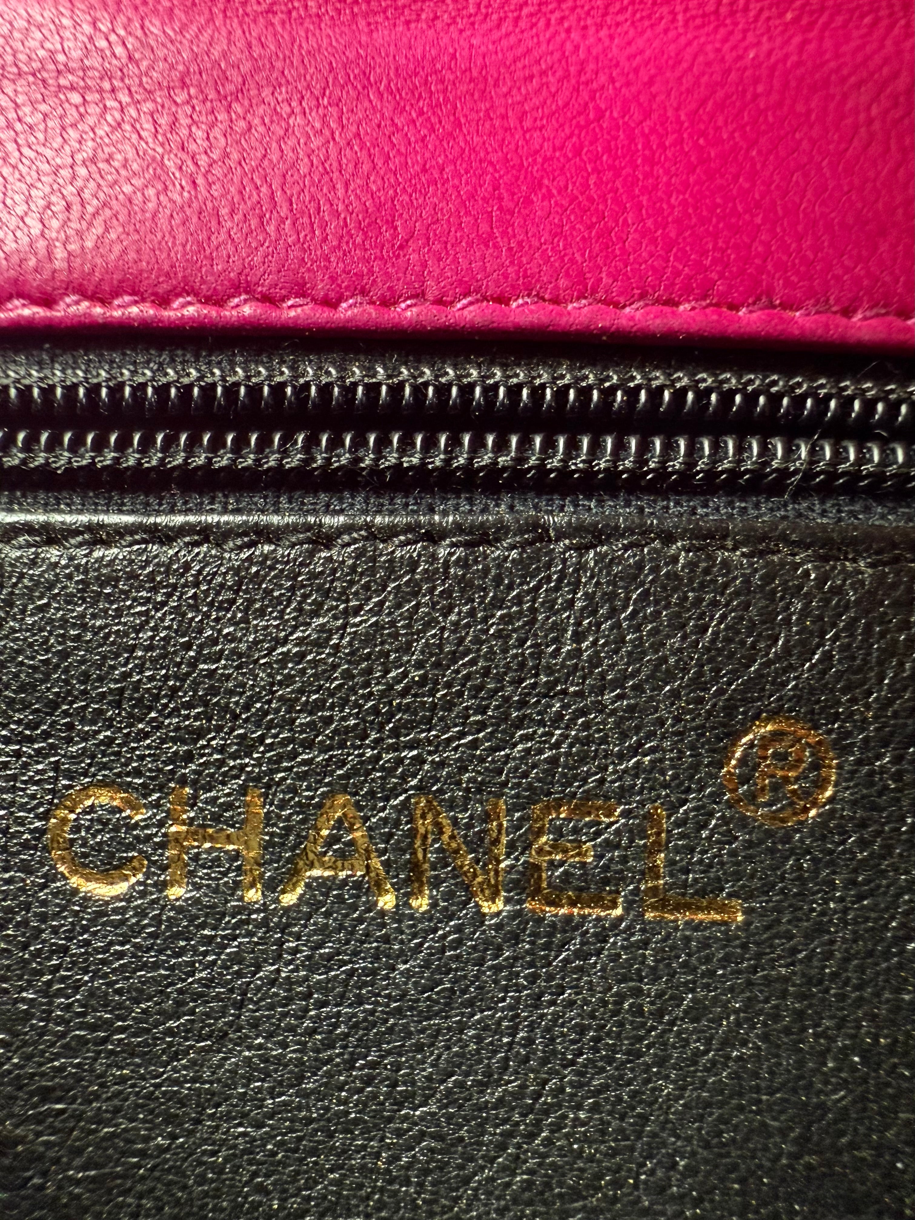 Chanel Vintage Satin Camellia Mini Flap