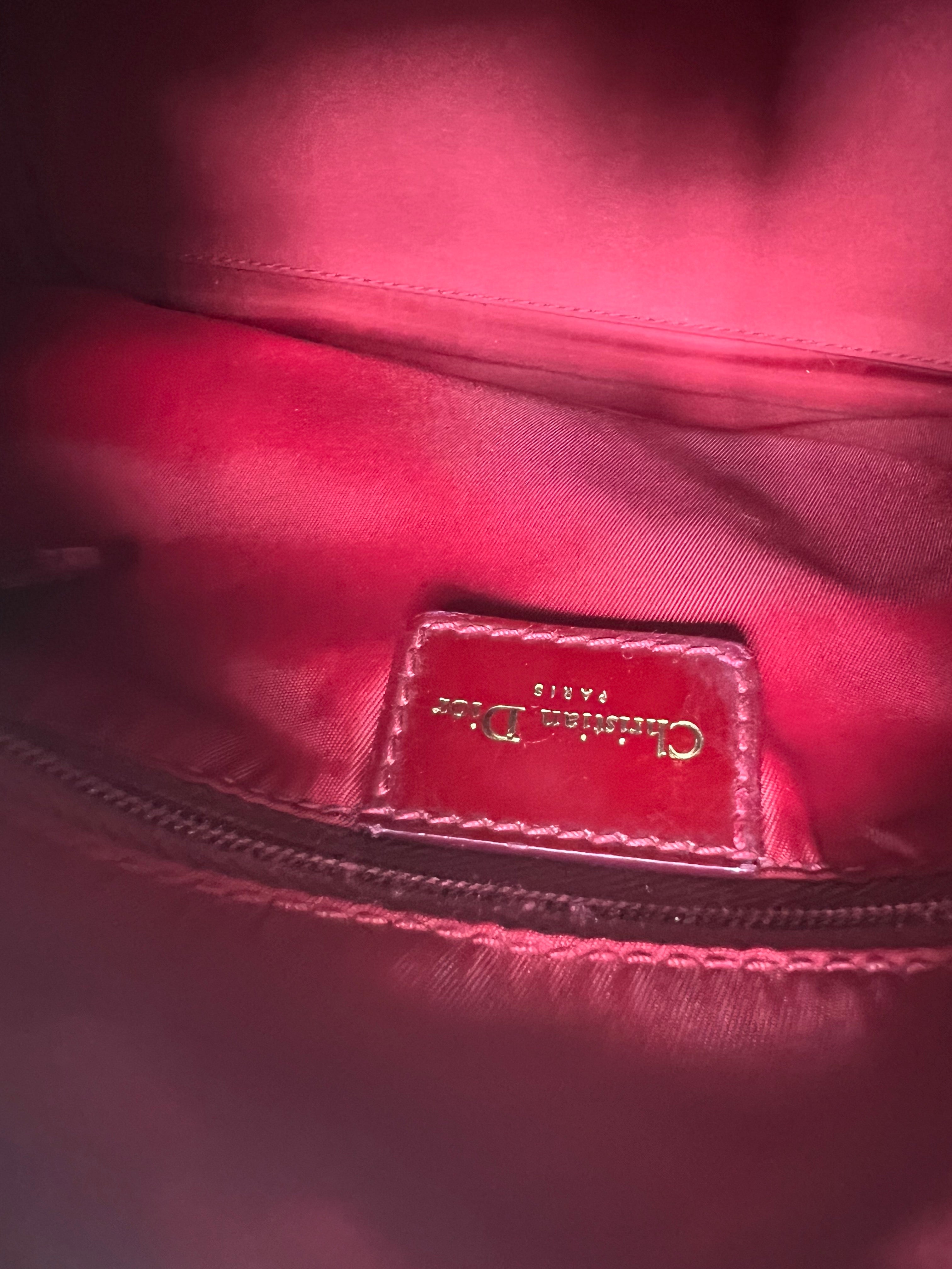 Dior Red Trotter Boston Bag Old