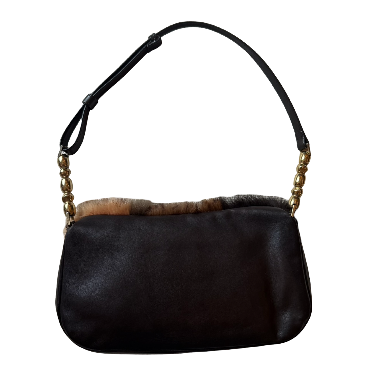 Christian Dior by John Galliano vintage 2000 rabbit fur authentic patchwork malice shoulder bag y2k real fur
