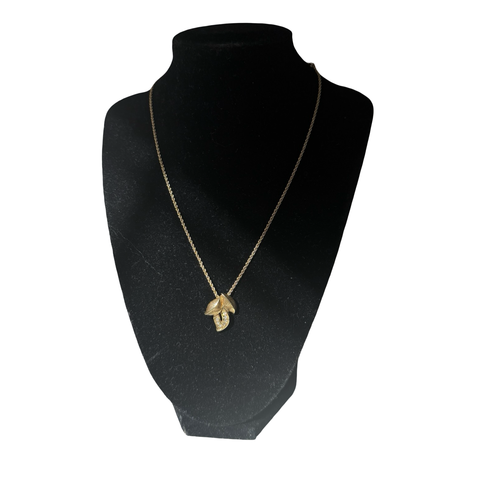 Dior Vintage Tri-Leaf Chain