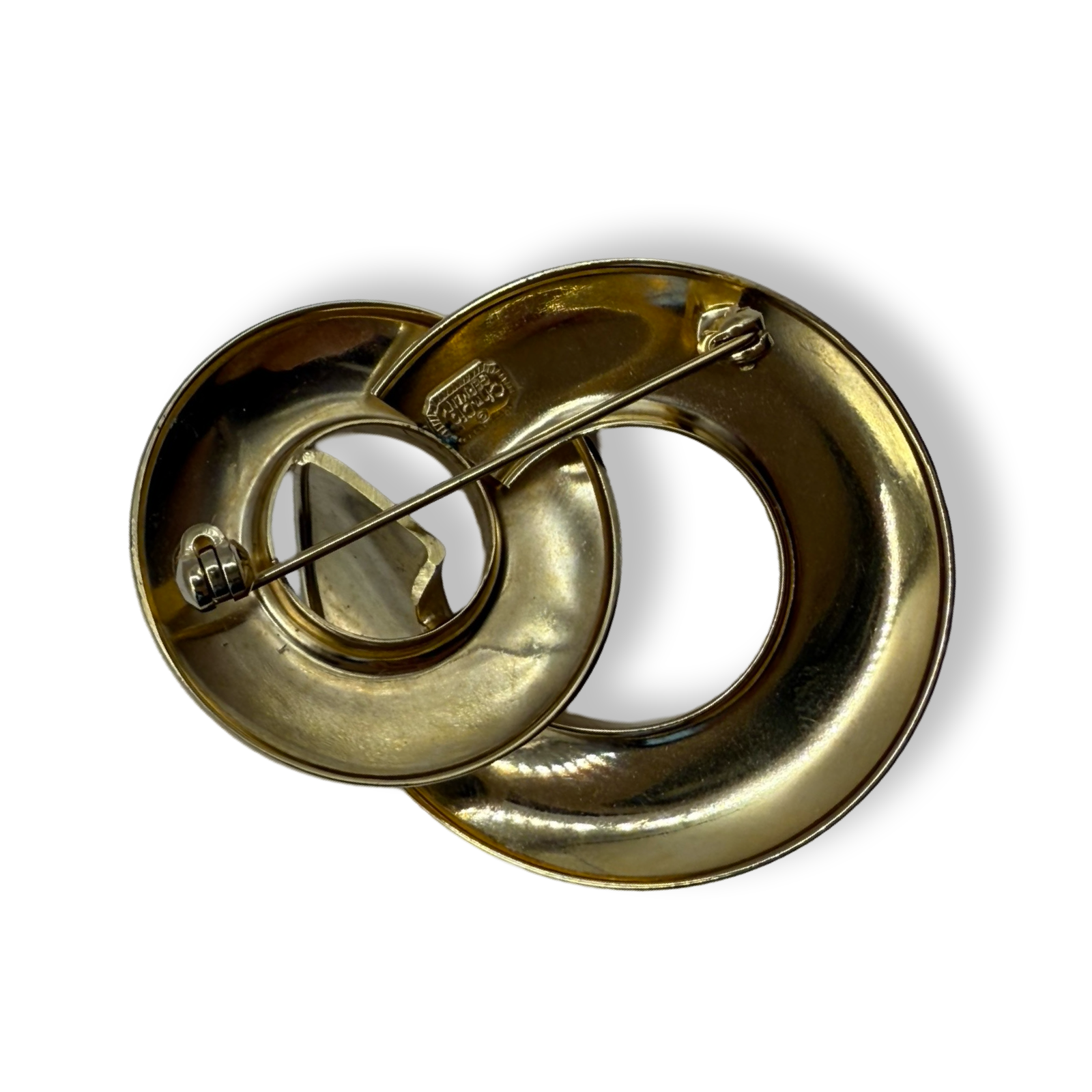 Dior vintage authentic gold plated brooch pin
