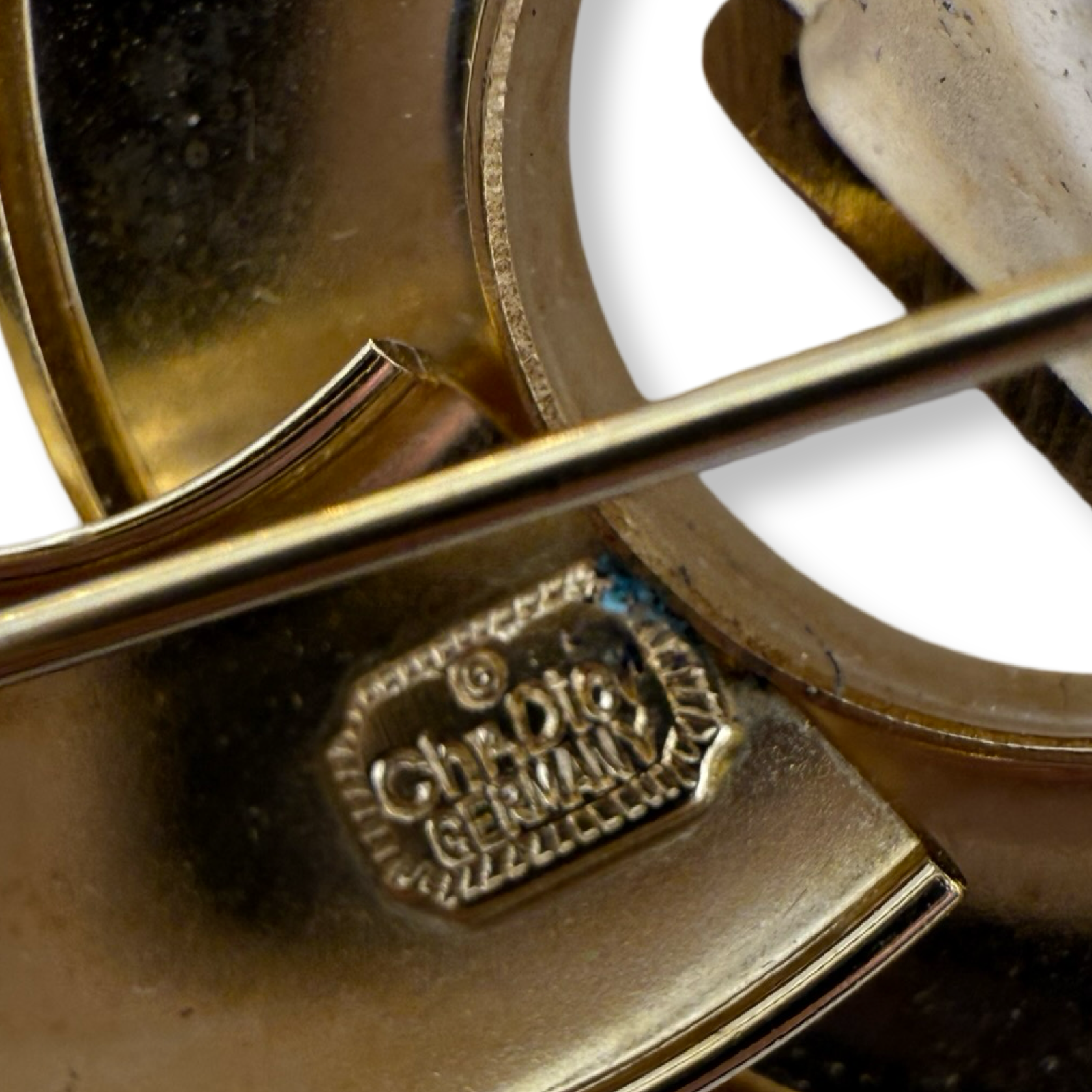 Dior vintage authentic gold pin
