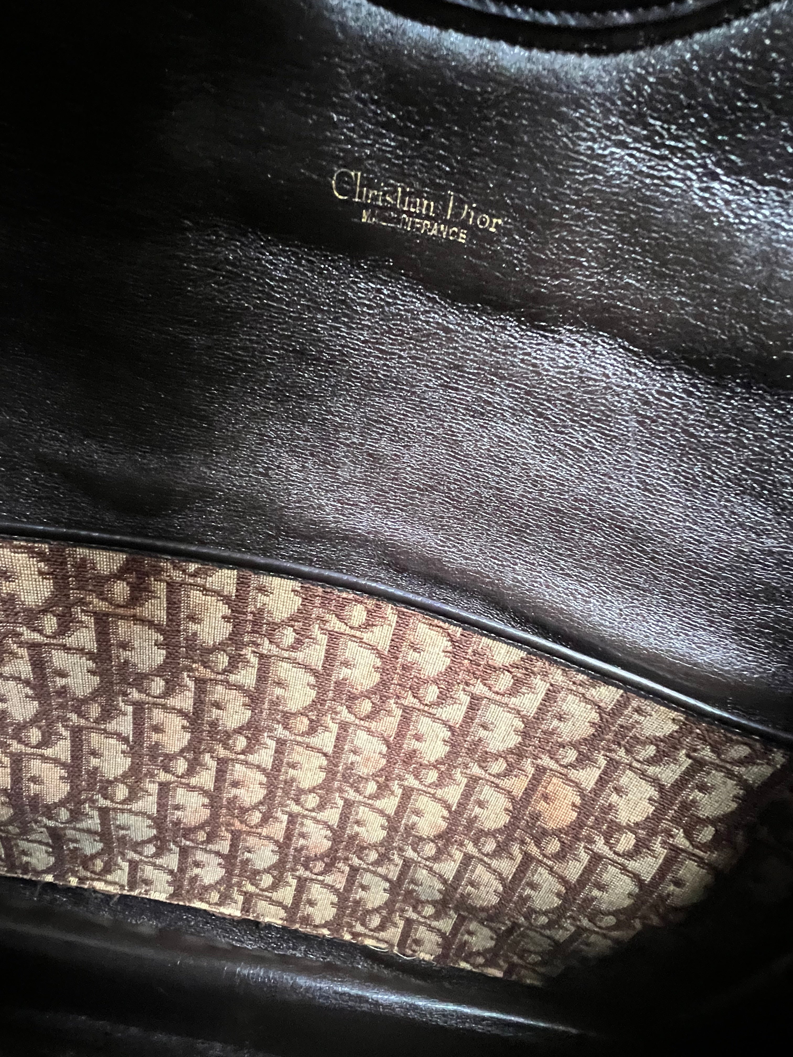 Dior Vintage classic brown pattern authentic tote bag