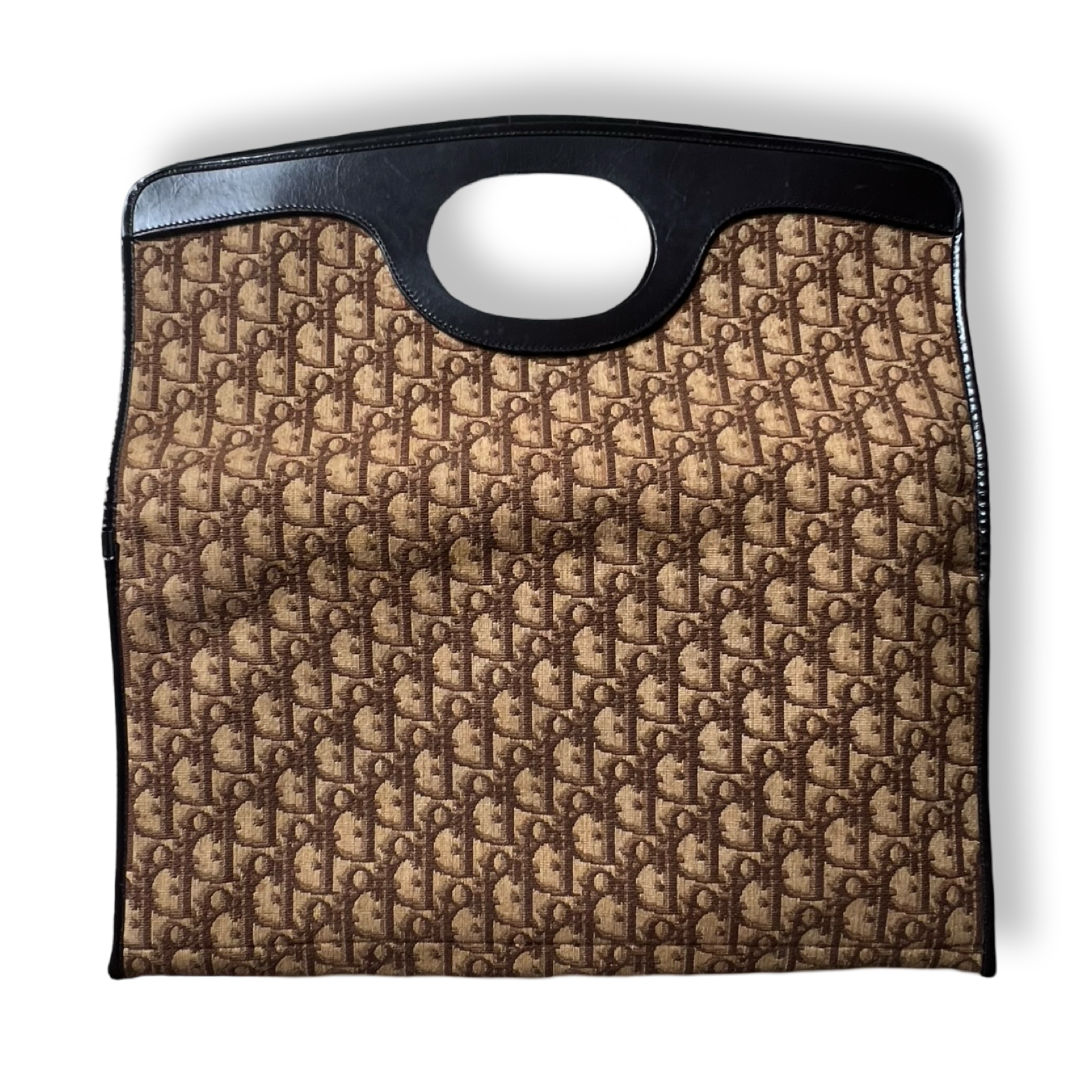 Christian Dior Vintage Authentic Oblique Tote mutli way fold over clutch