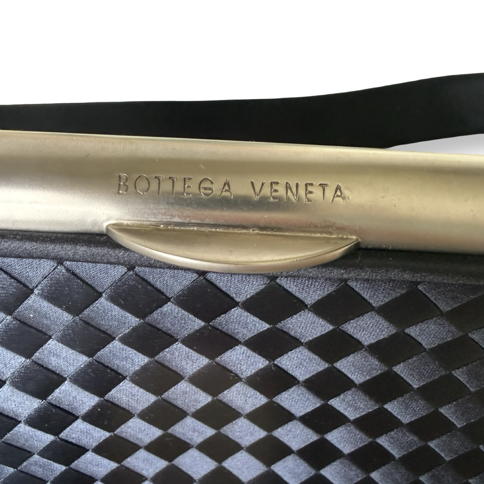 Bottega Veneta Vintage Intrecciato Satin Purse