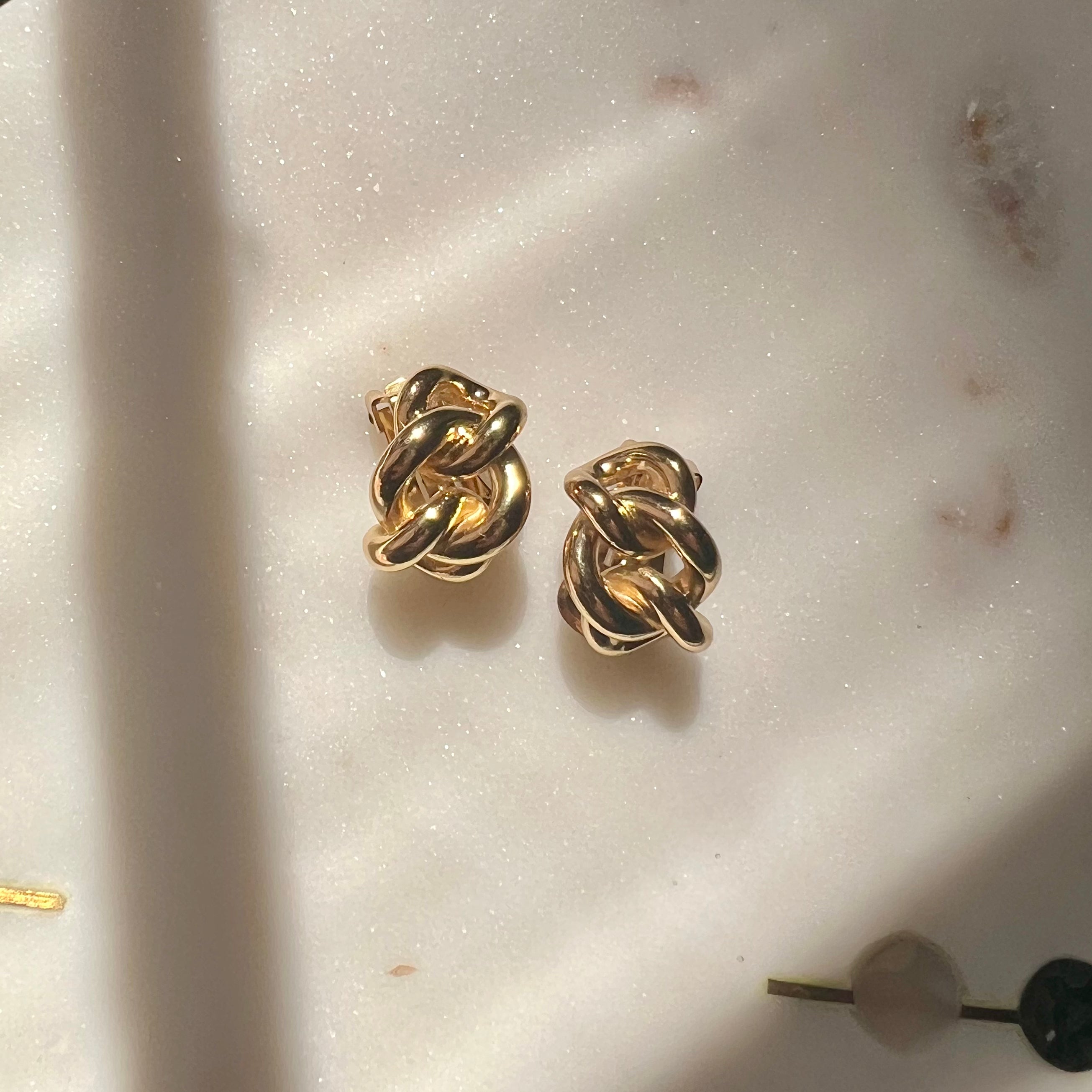 Dior Vintage Gold Chainlink Earrings