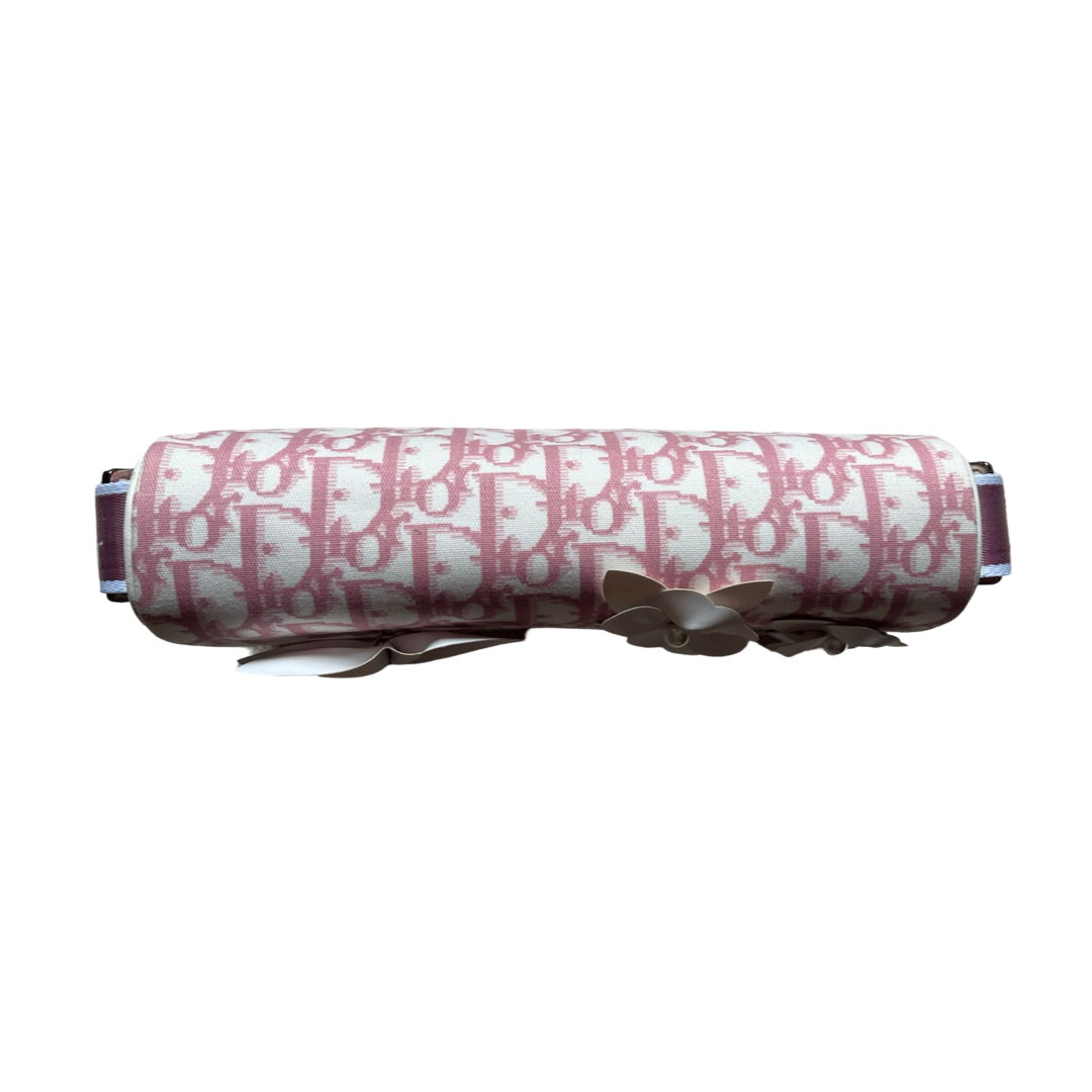 Christian Dior 2000s Girly Pink Applique 3D flowers bag