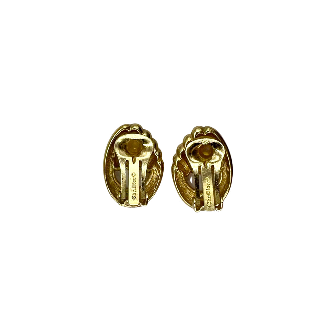 Dior Vintage Gold Earrings