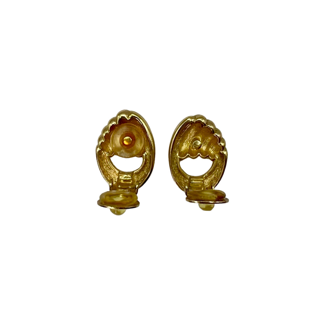 Dior Vintage Gold Earrings