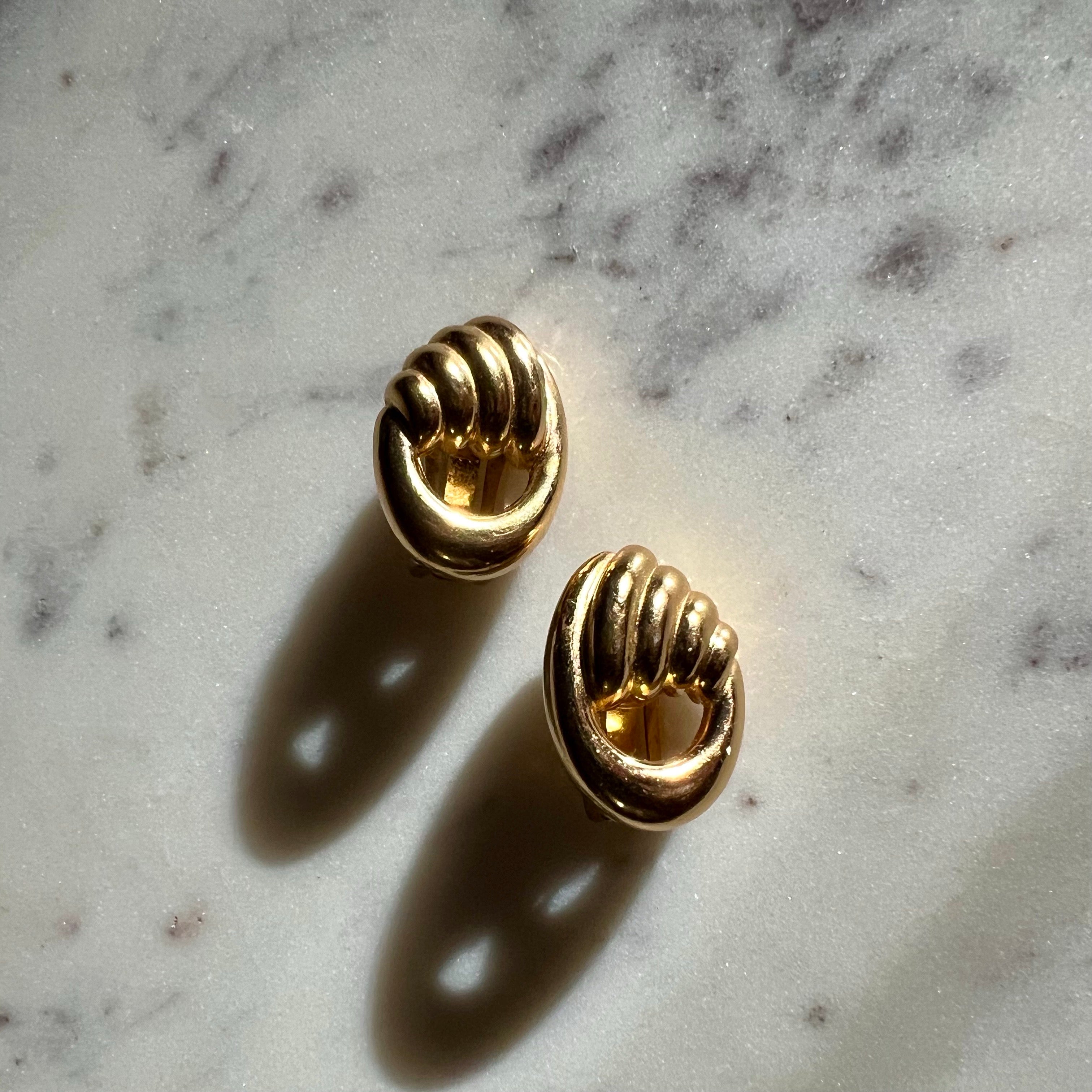 Dior Vintage Gold Earrings