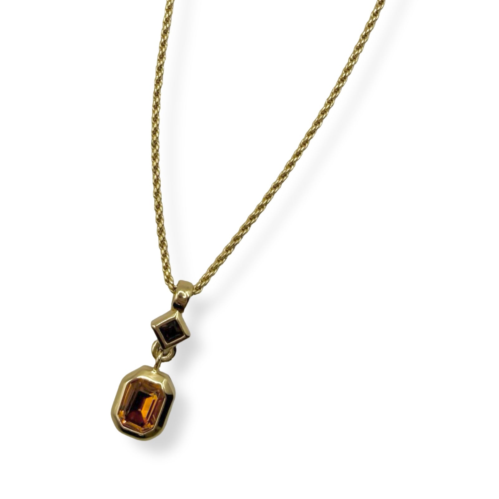 Dior Vintage Amber Swing Pendant