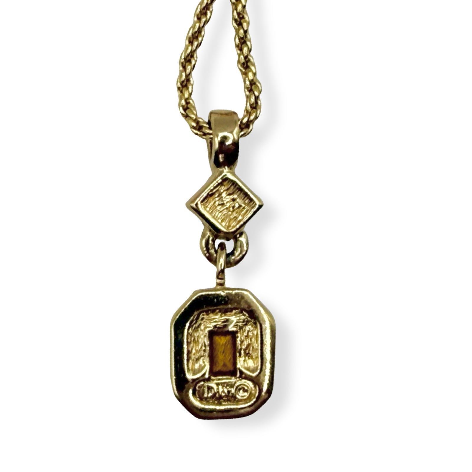 Dior Vintage Amber Swing Pendant